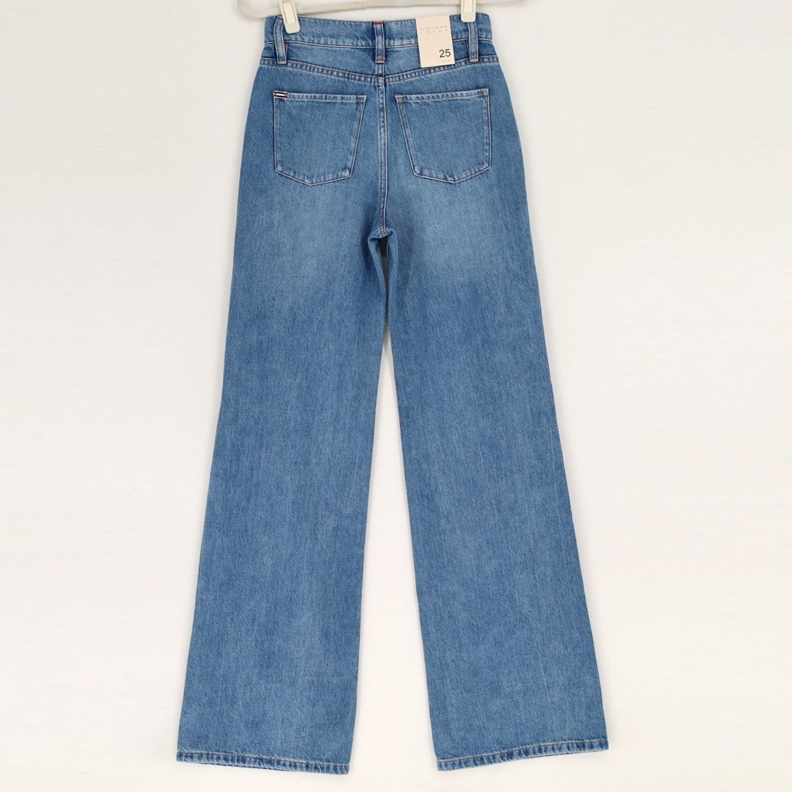Alice + Olivia Alice and Olivia Women Avery Blue Wide Leg Jeans Size 25 Size 25" / US 0 / IT 36 - 9 Thumbnail