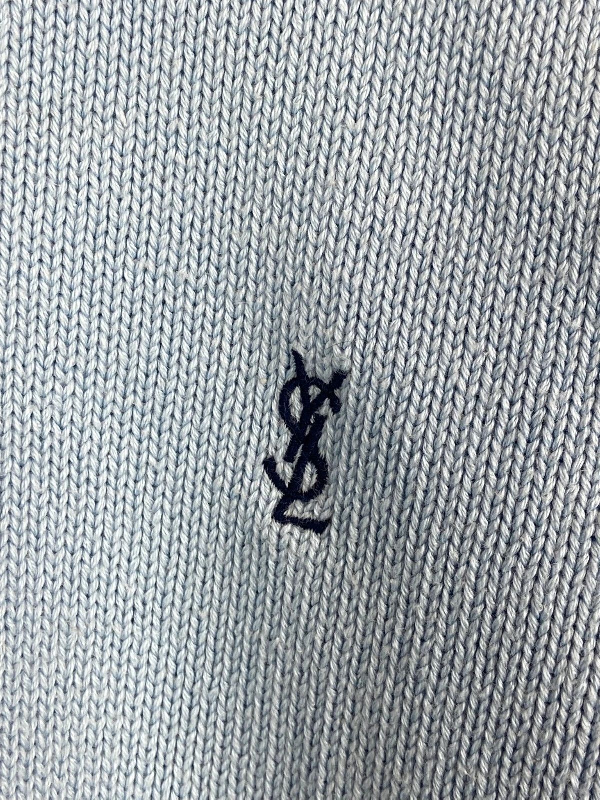 Saint Laurent Paris Yves Saint Laurent Light Blue Sweater XL Vintage Size US XL / EU 56 / 4 - 2 Thumbnail