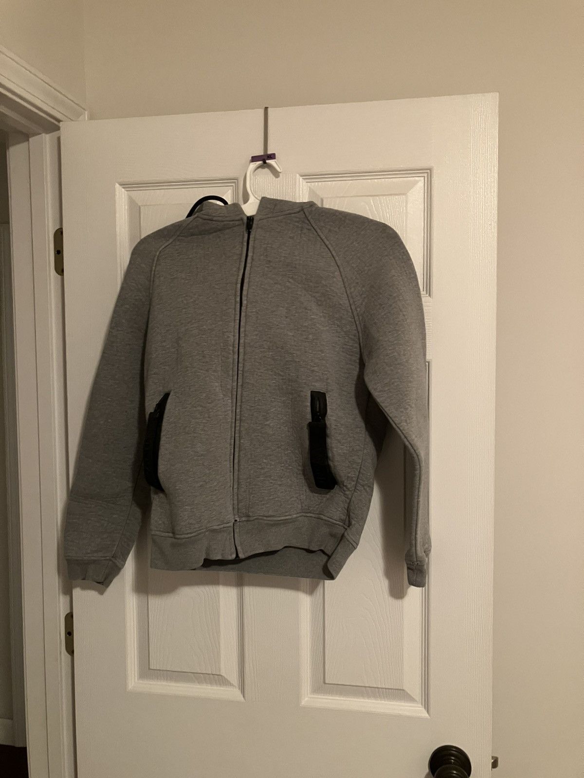 Alexander Wang × H&M Alexander Wang x H&M Full Zip Hoodie Heather Scuba Neoprene Size US XS / EU 42 / 0 - 1 Thumbnail