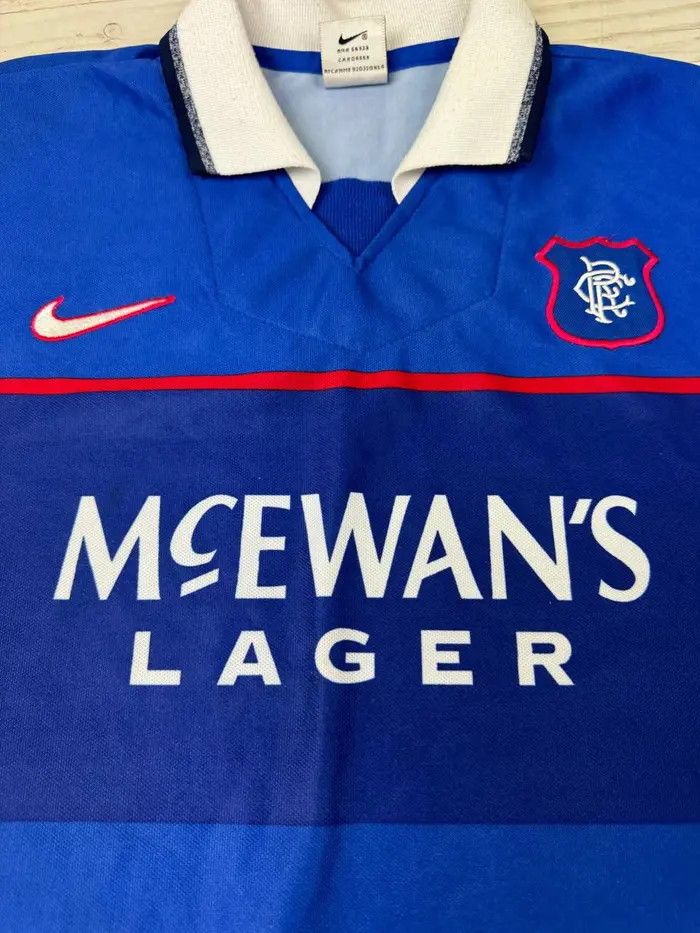 Nike Vintage Nike Rangers Glasgow 1997 1999 Home Shirt Jersey Size US M / EU 48-50 / 2 - 6 Thumbnail