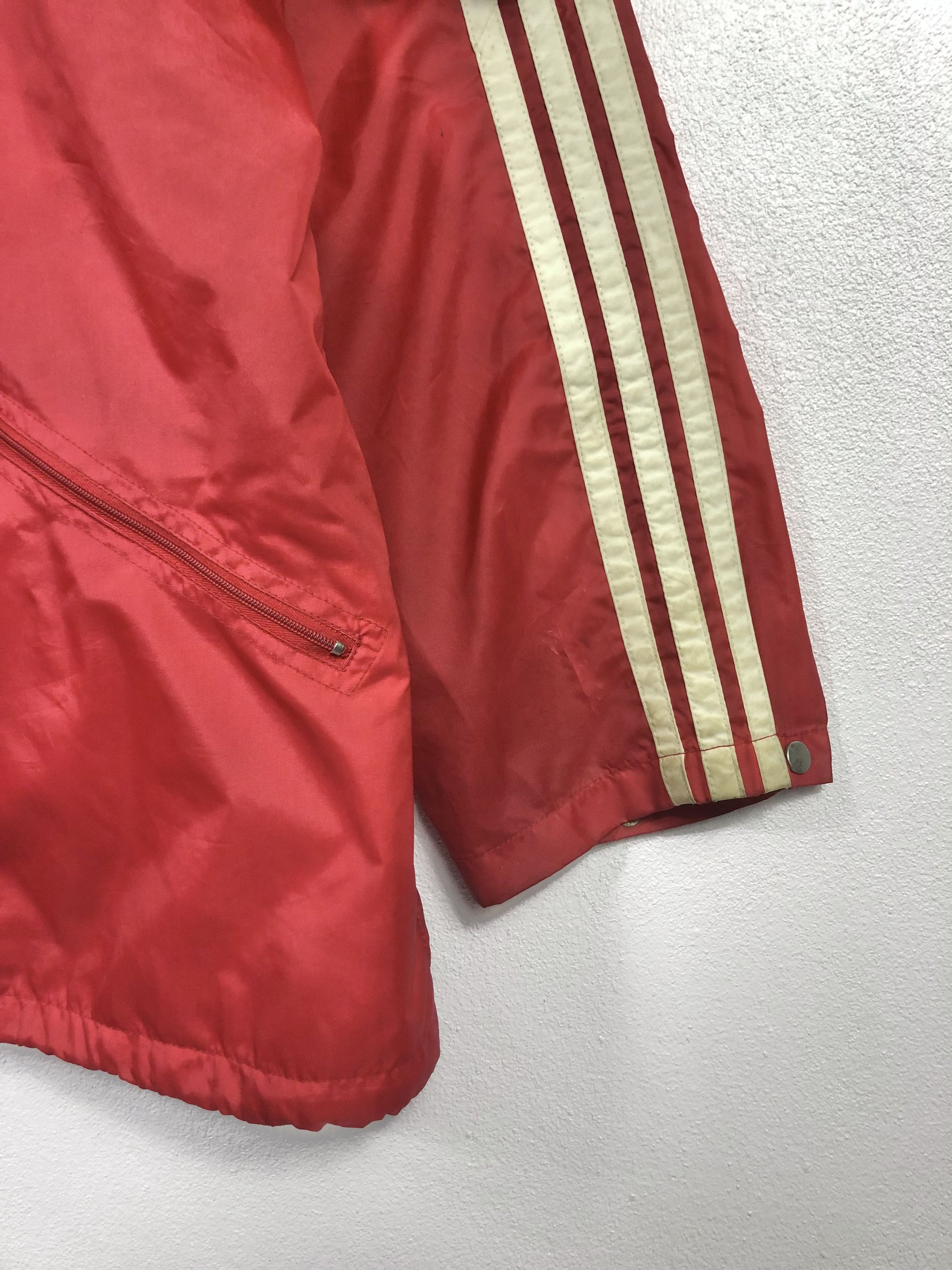 Adidas Rare Vintage 80s Adidas Trefoil Windbreaker Jacket Size US XXL / EU 58 / 5 - 7 Thumbnail