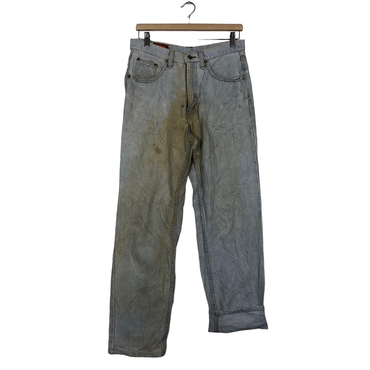 Japanese Brand 🔥70’s True Vintage Distressed Denim Jeans Edwin Made In Usa Size US 30 / EU 46 - 9 Thumbnail
