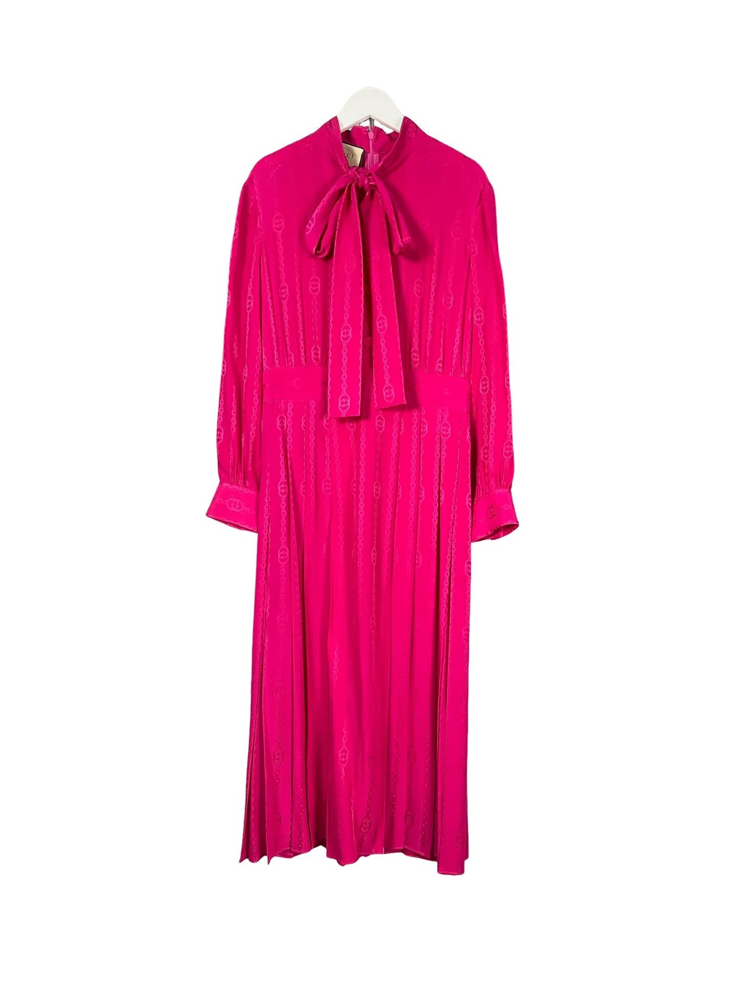 Gucci Gucci Monogram Silk Midi Dress IT 38 Size XS / US 0-2 / IT 36-38 - 1 Thumbnail