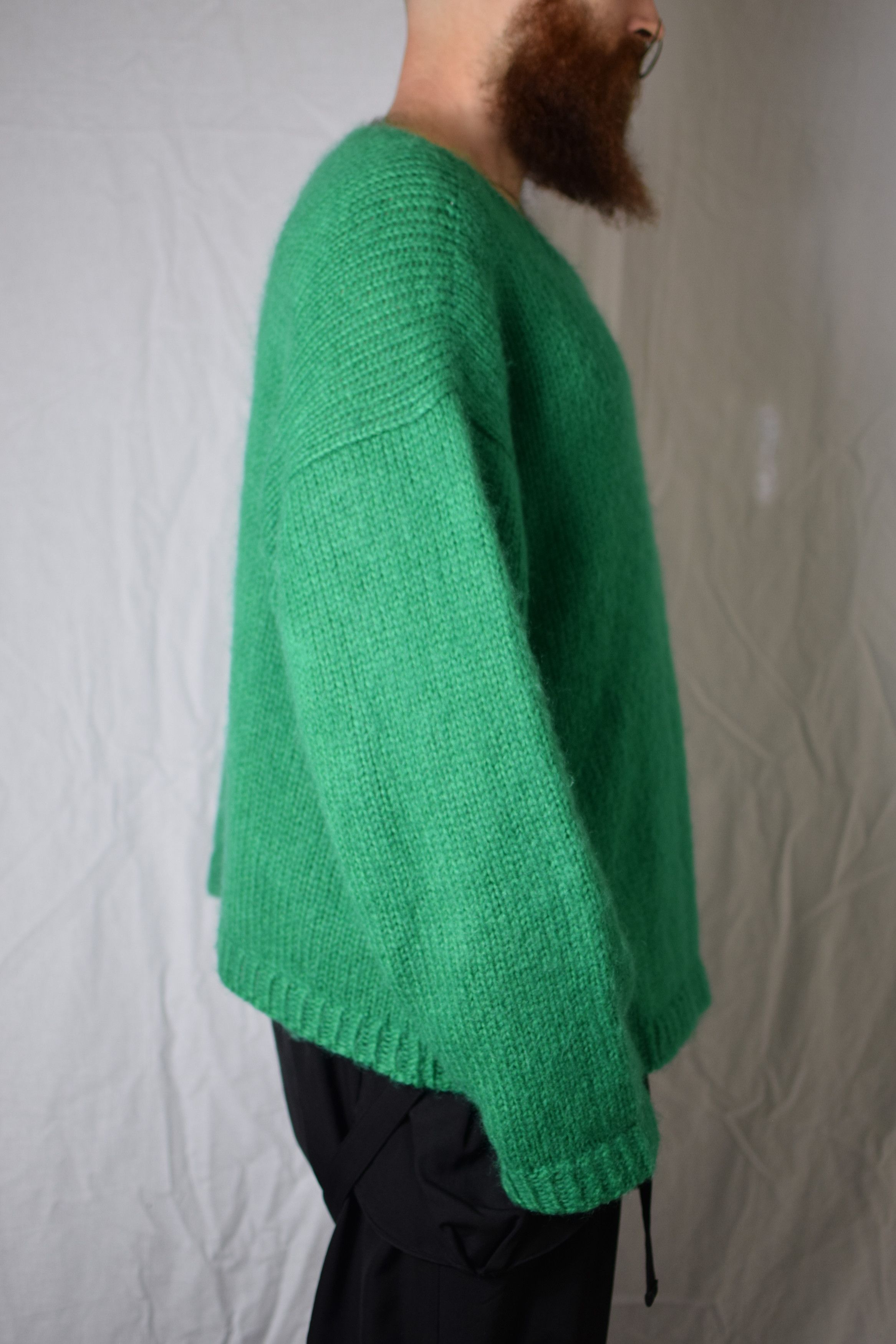Yohji Yamamoto YYPH Archive Green Mohair Knit Size US L / EU 52-54 / 3 - 5 Thumbnail