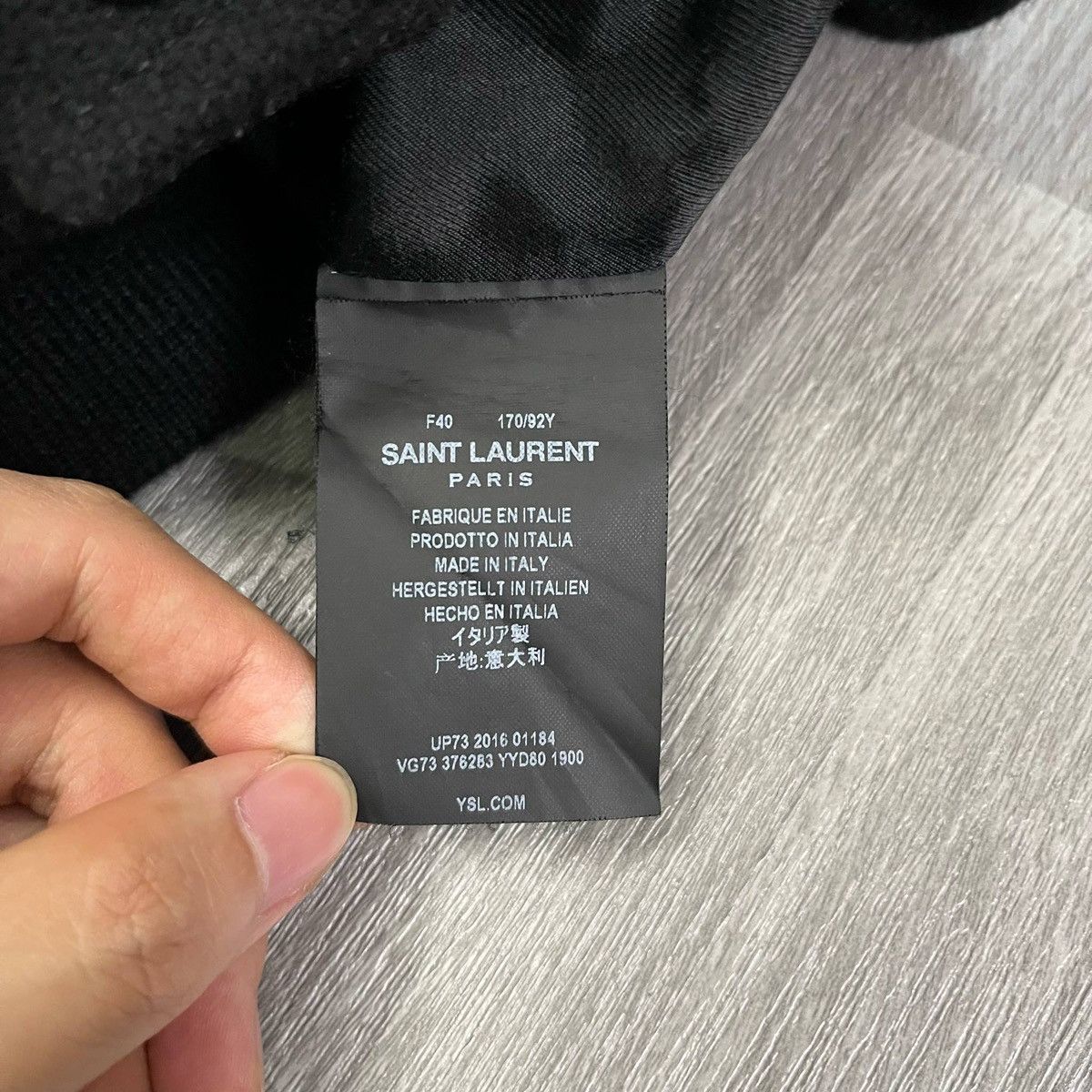 Hedi Slimane × Saint Laurent Paris HEDI SLIMANE X SAINT LAURENT TEDDY JACKET IN F40 Size M / US 6-8 / IT 42-44 - 6 Thumbnail