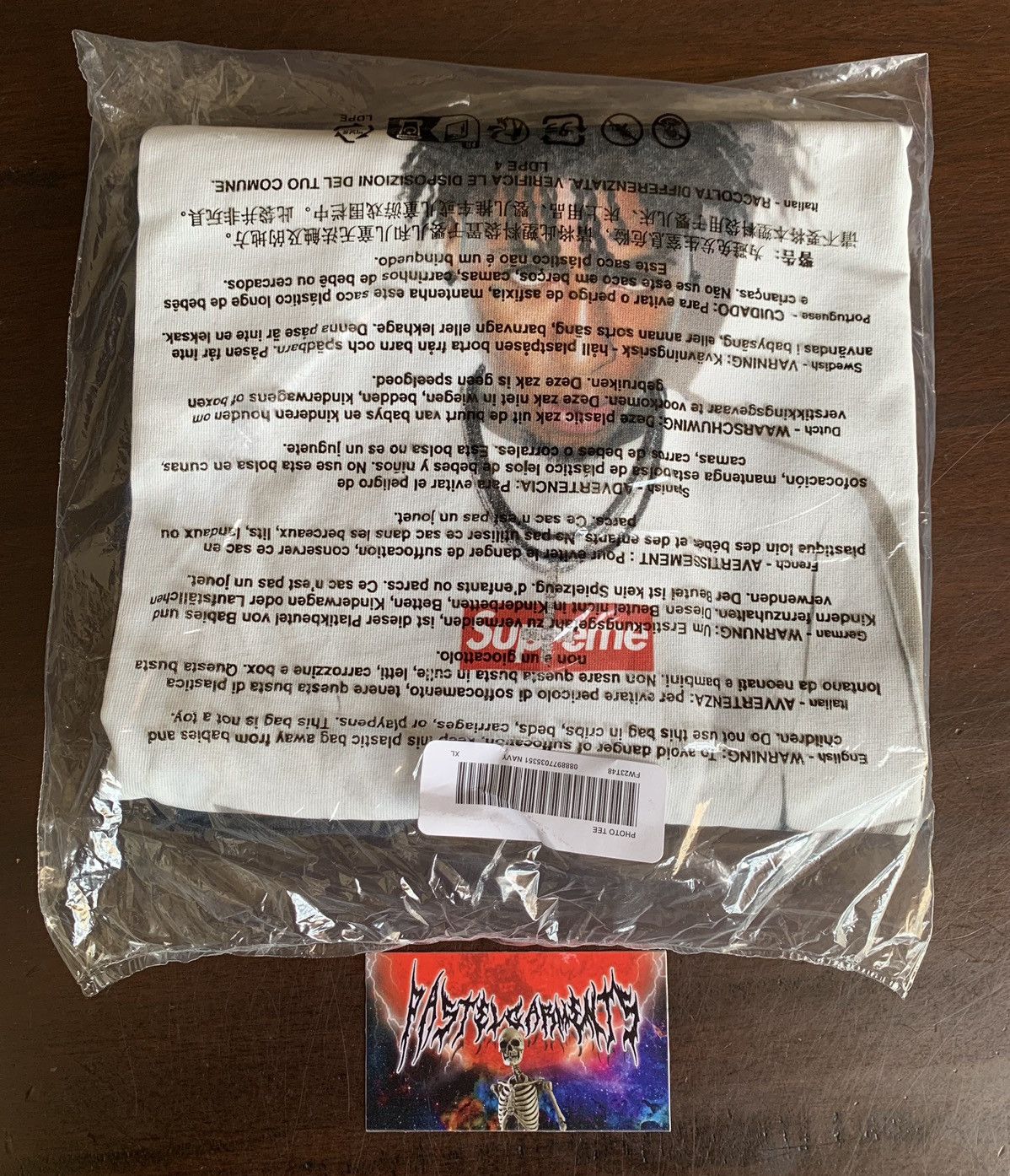 image of Supreme Nba Youngboy Photo Tee Navy, Men's (Size XL)