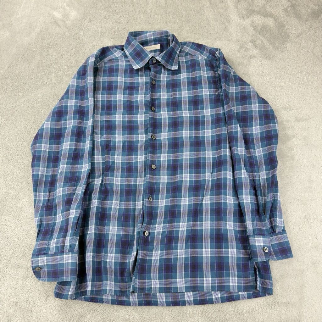 Ermenegildo Zegna Ermenegildo Zegna Men's Size Medium 100% Cotton Button Down Size US M / EU 48-50 / 2 - 1 Thumbnail