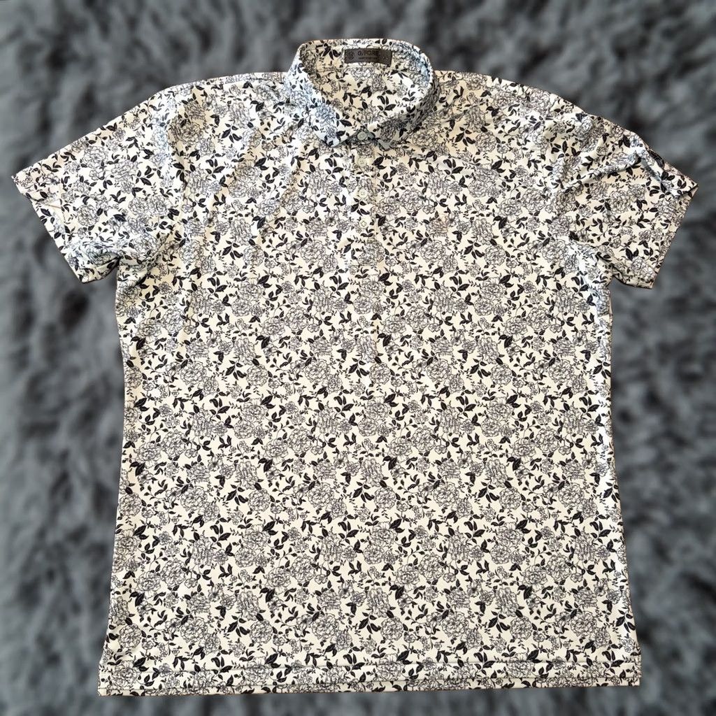 G/FORE G/Fore Polo Shirt Mens XL Blue Floral Golf Performance Tree Logo Polo Shirt Mens XL Blue Floral Golf Tree Logo Size US XL / EU 56 / 4 - 1 Thumbnail
