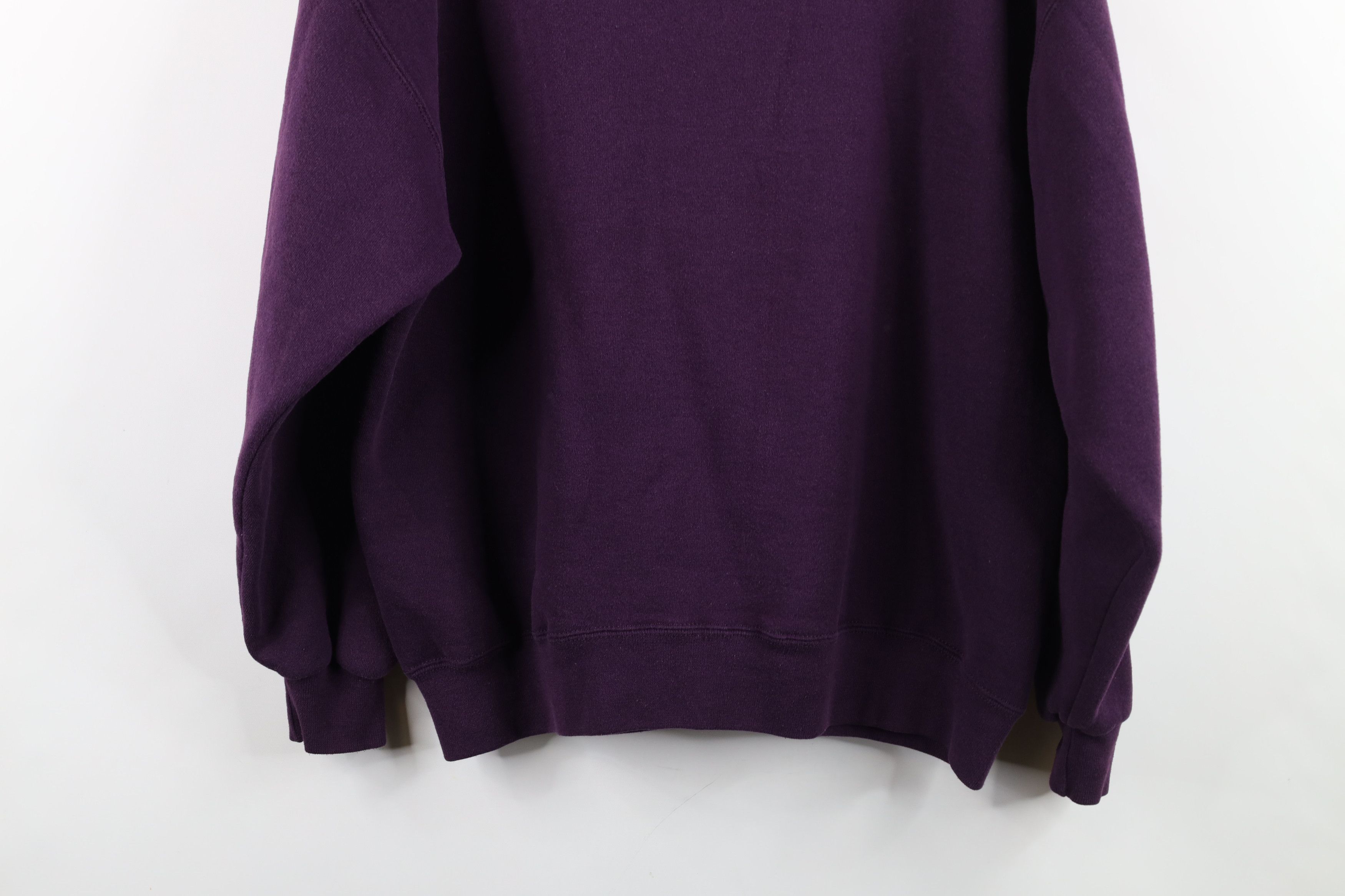 Vintage Vintage 90s Streetwear Crewneck Sweatshirt Eggplant USA Size US L / EU 52-54 / 3 - 13 Thumbnail