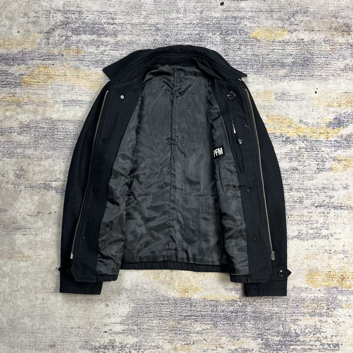 PPFM PPFM Napoleon wool jacket double zip vkei style Size US M / EU 48-50 / 2 - 8 Thumbnail