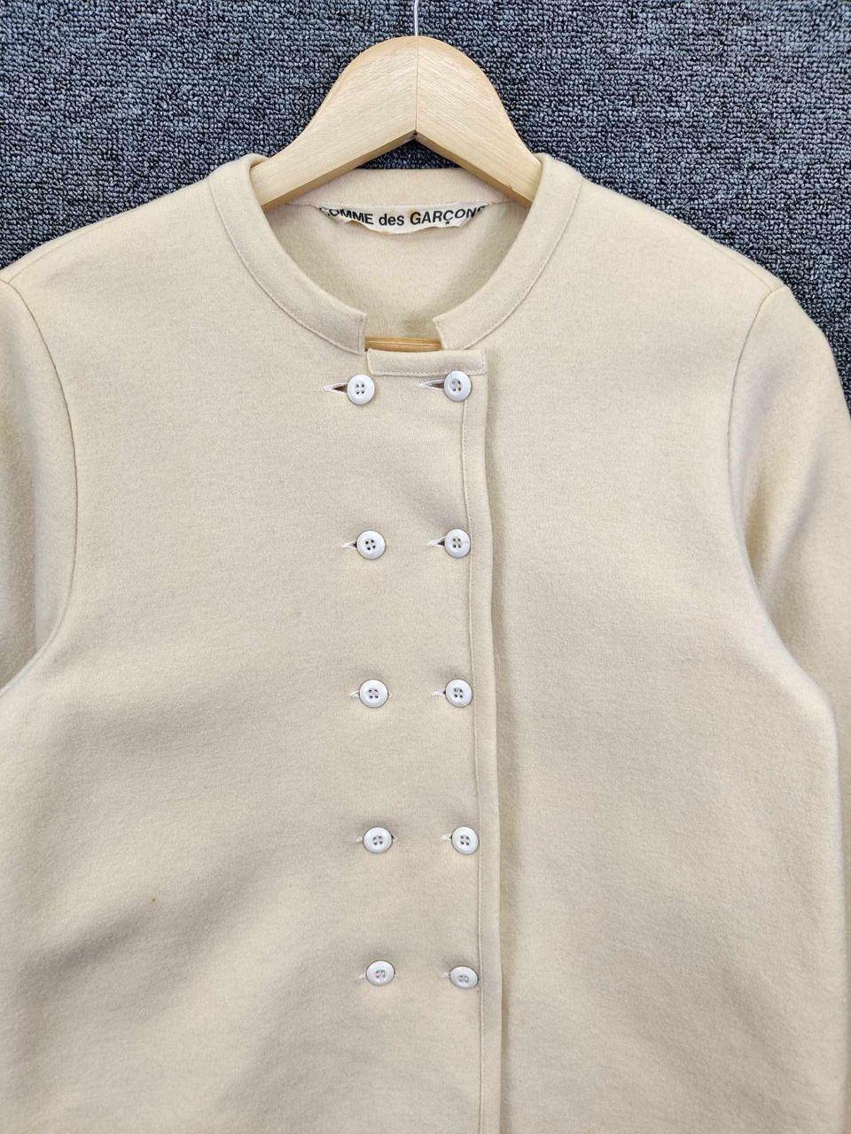 Comme des Garcons Vintage Comme Des Garcons Double Breasted Button Coat Size US M / EU 48-50 / 2 - 7 Thumbnail