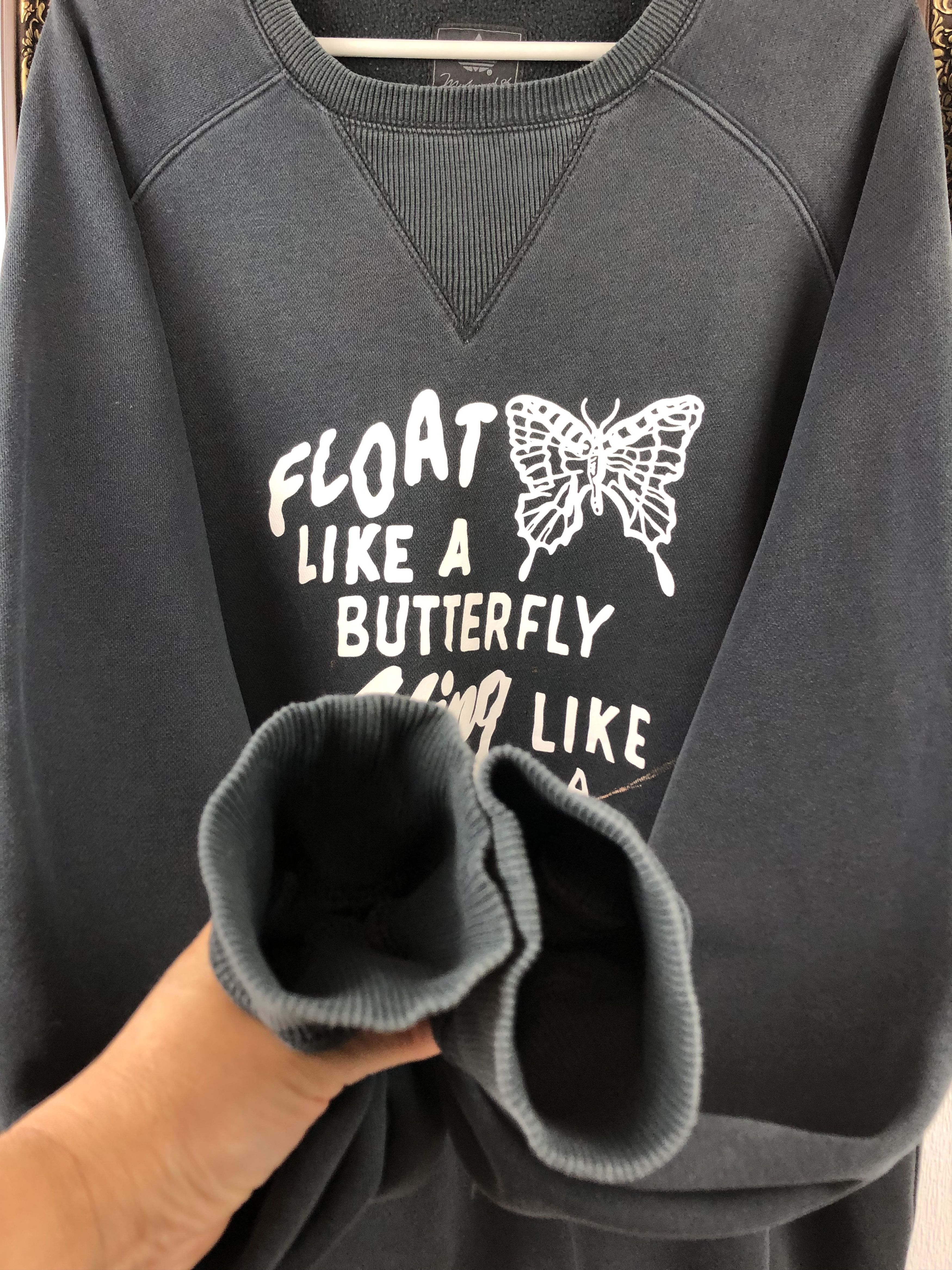 Adidas Vintage Muhammad Ali Float Like A Butterfly Sweatshirt Size US XL / EU 56 / 4 - 7 Thumbnail