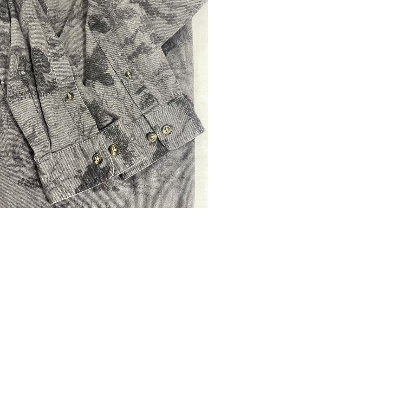Vintage Columbia Button-Up Shirt Gray 2XL Men's River Lodge AOP Turkey Hunting 100% Cotton Size US XXL / EU 58 / 5 - 12 Thumbnail