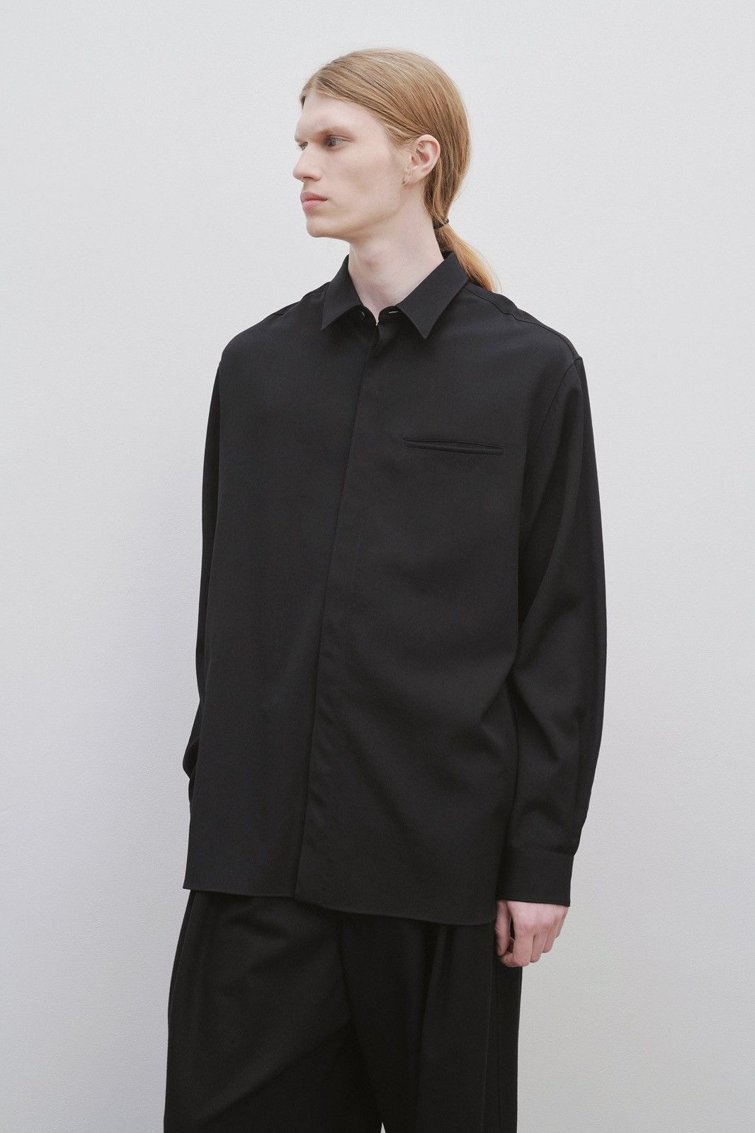 The Row The Row Black Fili Shirt in Cotton & Silk Size US S / EU 44-46 / 1 - 7 Thumbnail