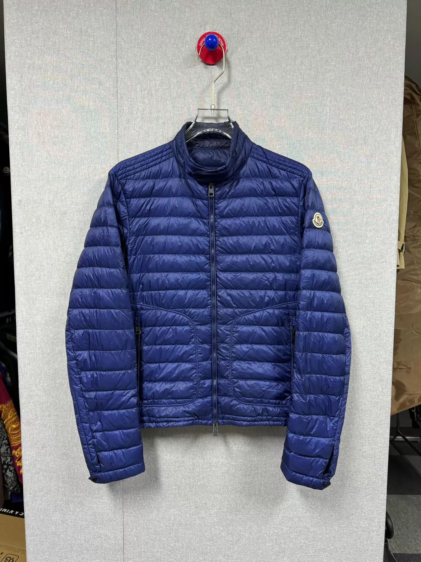 Moncler Moncler Blue Sleeve Patch Puffer Jacket Size 3 Size US L / EU 52-54 / 3 - 1 Thumbnail