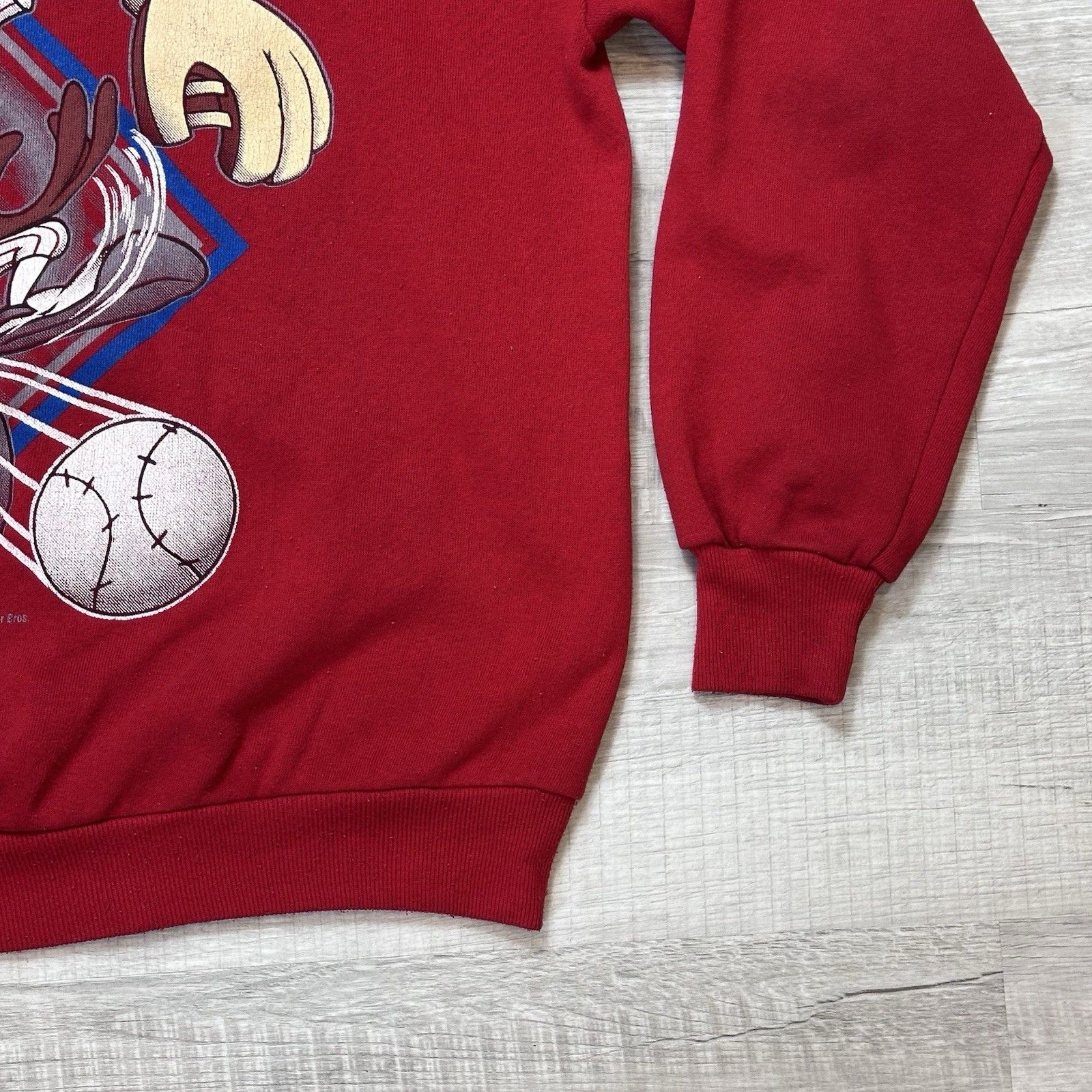 Jerzees VTG Philadelphia Phillies Taz Down The Pike Sweatshirt 1992 Size US XL / EU 56 / 4 - 3 Thumbnail