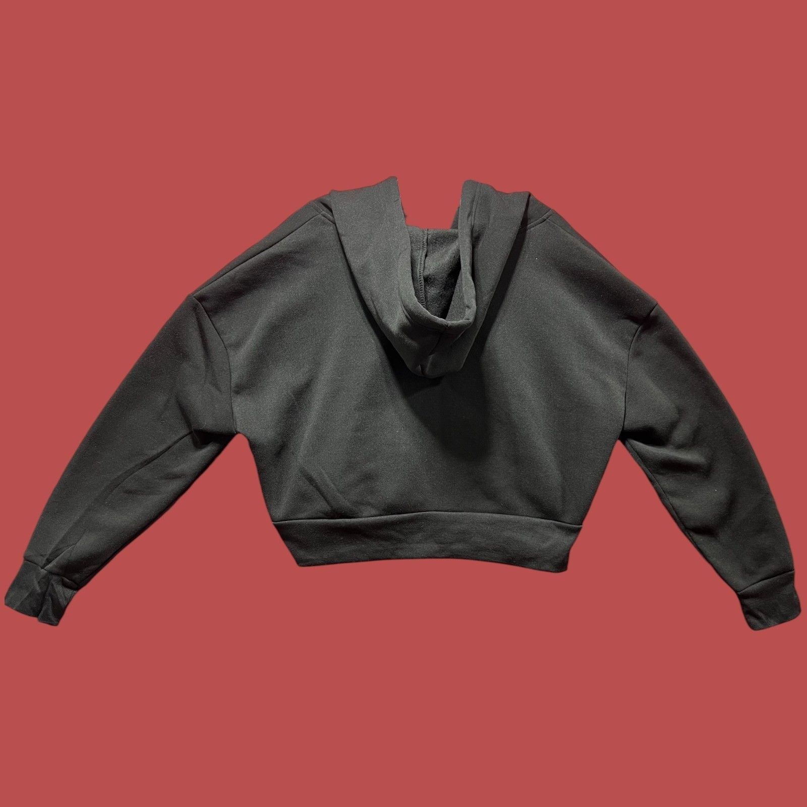 rue21 Rue 21 - Women's Long Sleeve Hooded Sweatshirt - Black - Ext Size XL / US 12-14 / IT 48-50 - 2 Thumbnail