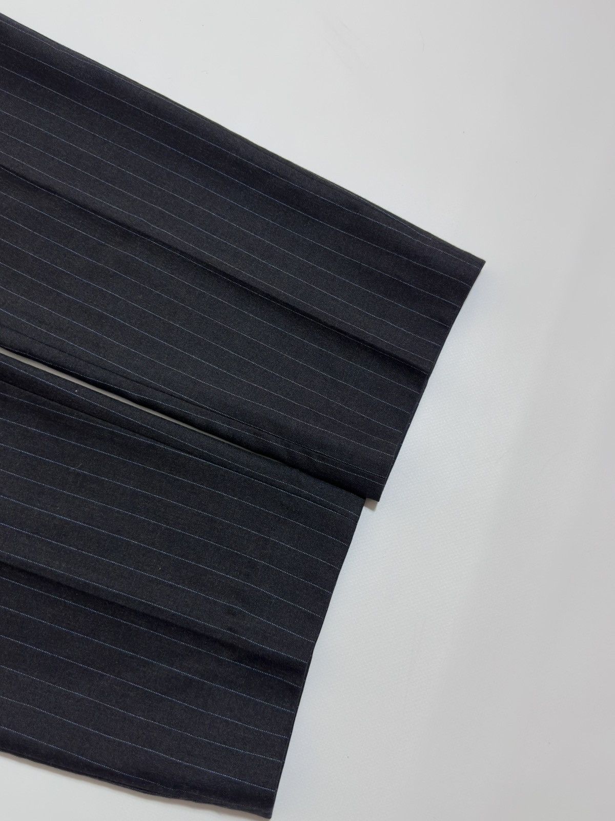 Mulberry Mulberry London Pinstripe Wool & Cashmere Suit Charcoal Size 44R - 11 Thumbnail