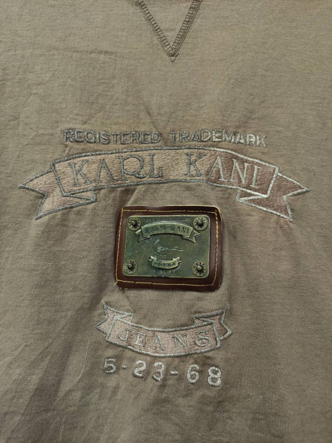Karl Kani Rare! Vtg 90's Karl Kani Steel Plate Og Logo Made in USA Size US XL / EU 56 / 4 - 3 Thumbnail