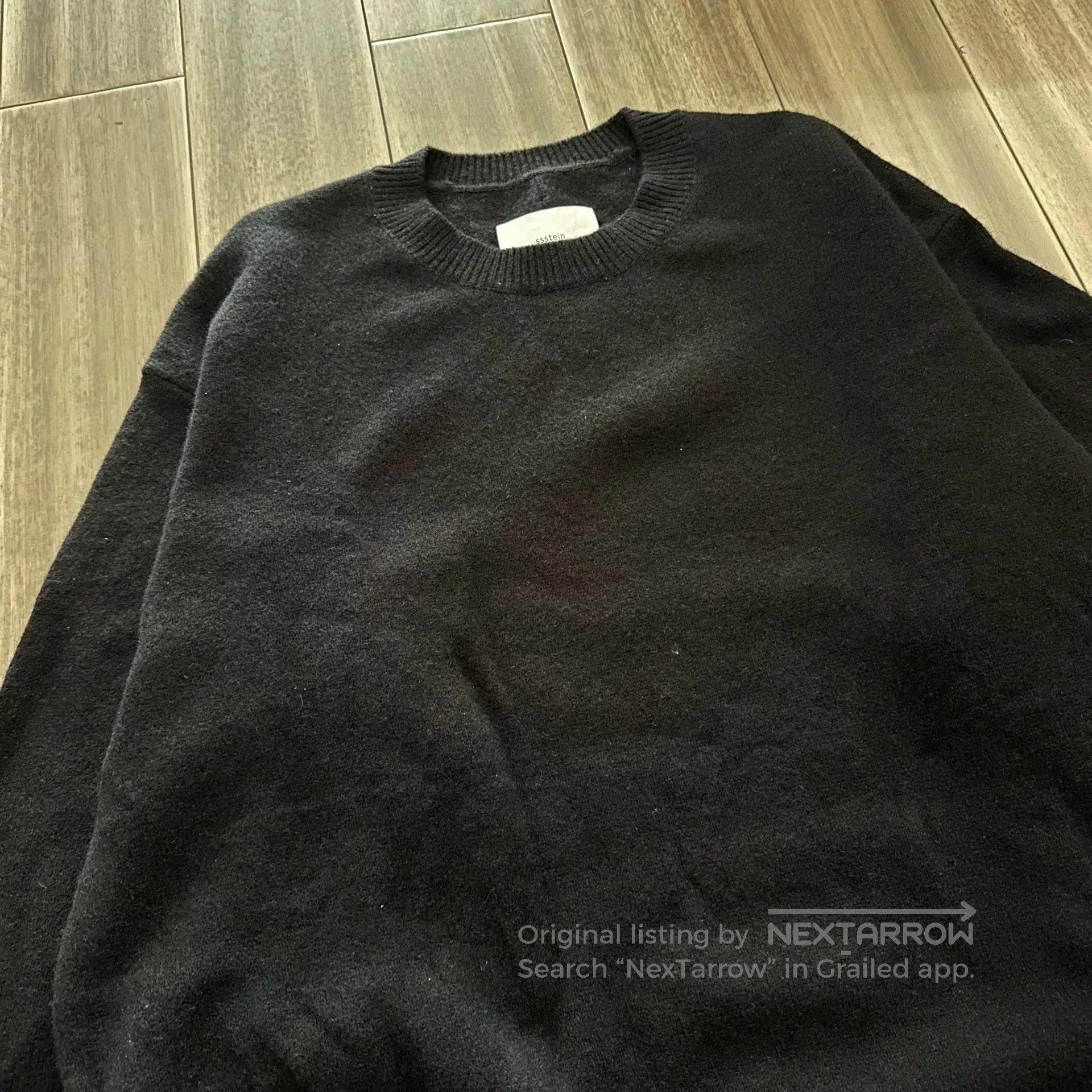 Stein Black Extra Fine Wool Knit Sweater. Size US M / EU 48-50 / 2 - 2 Thumbnail