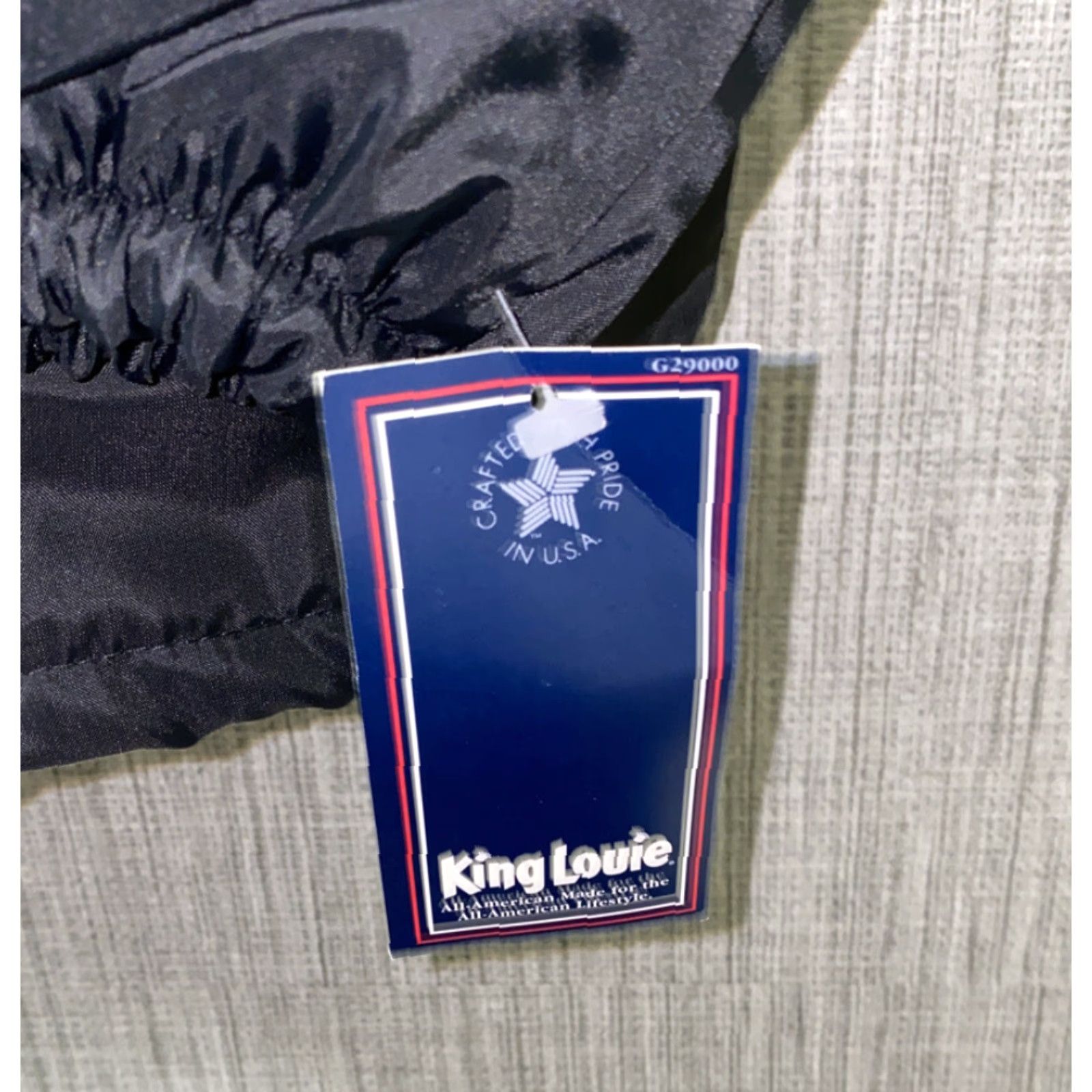 Vintage VINTAGE King Louie Jacket Mens Black Nylon Snap Button Front Size L NWT Size US L / EU 52-54 / 3 - 4 Thumbnail