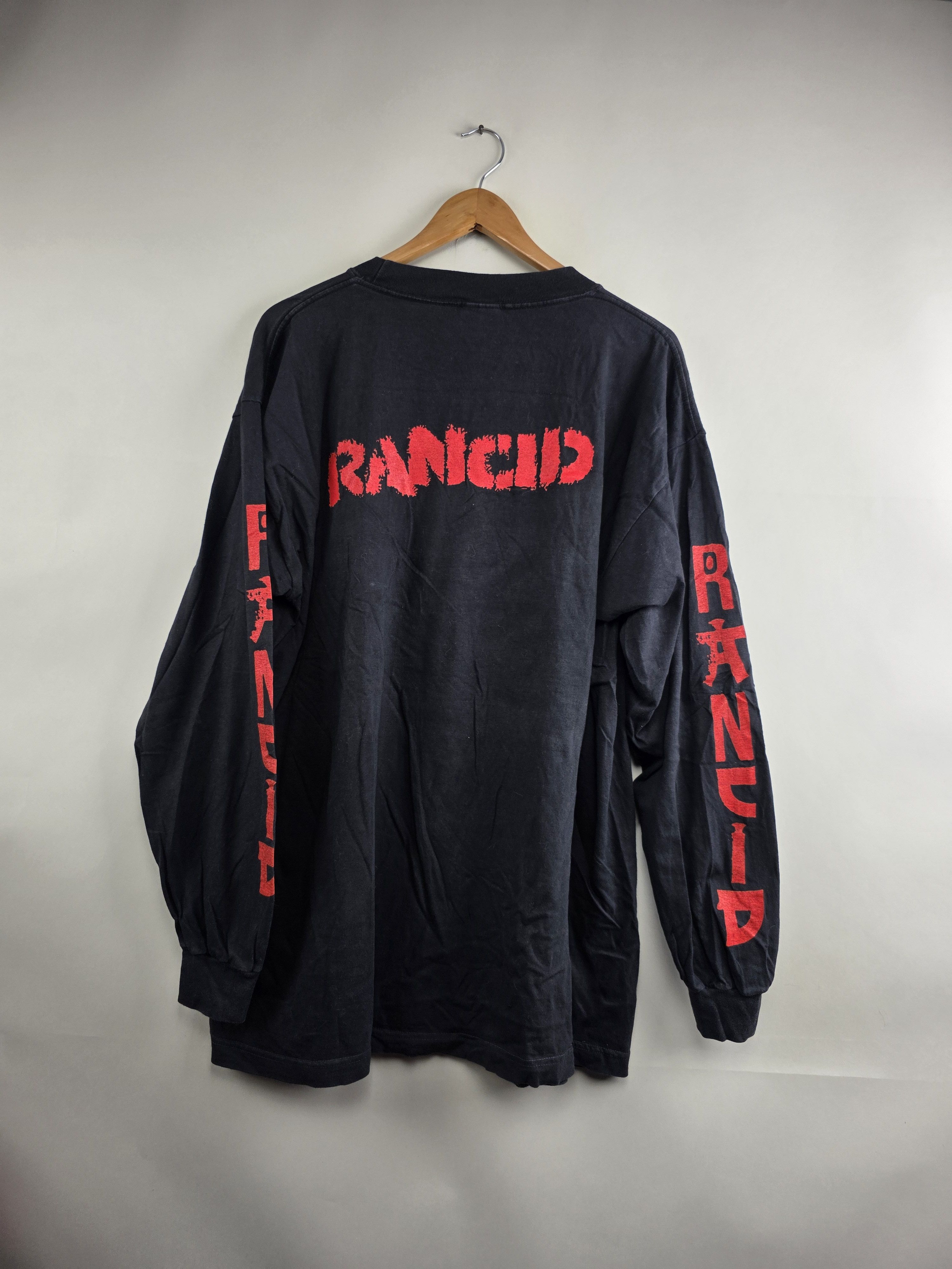 Band Tees × Vintage 90s Rancid Long-sleeve Punk T Shirt XL 23" 31" Size US XL / EU 56 / 4 - 5 Thumbnail
