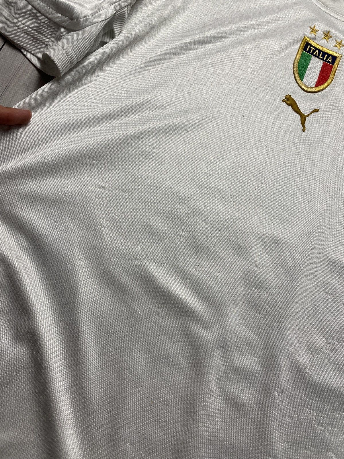 Vintage Vintage Italy 🇮🇹 central logo jersey Italia rare Size US L / EU 52-54 / 3 - 2 Thumbnail