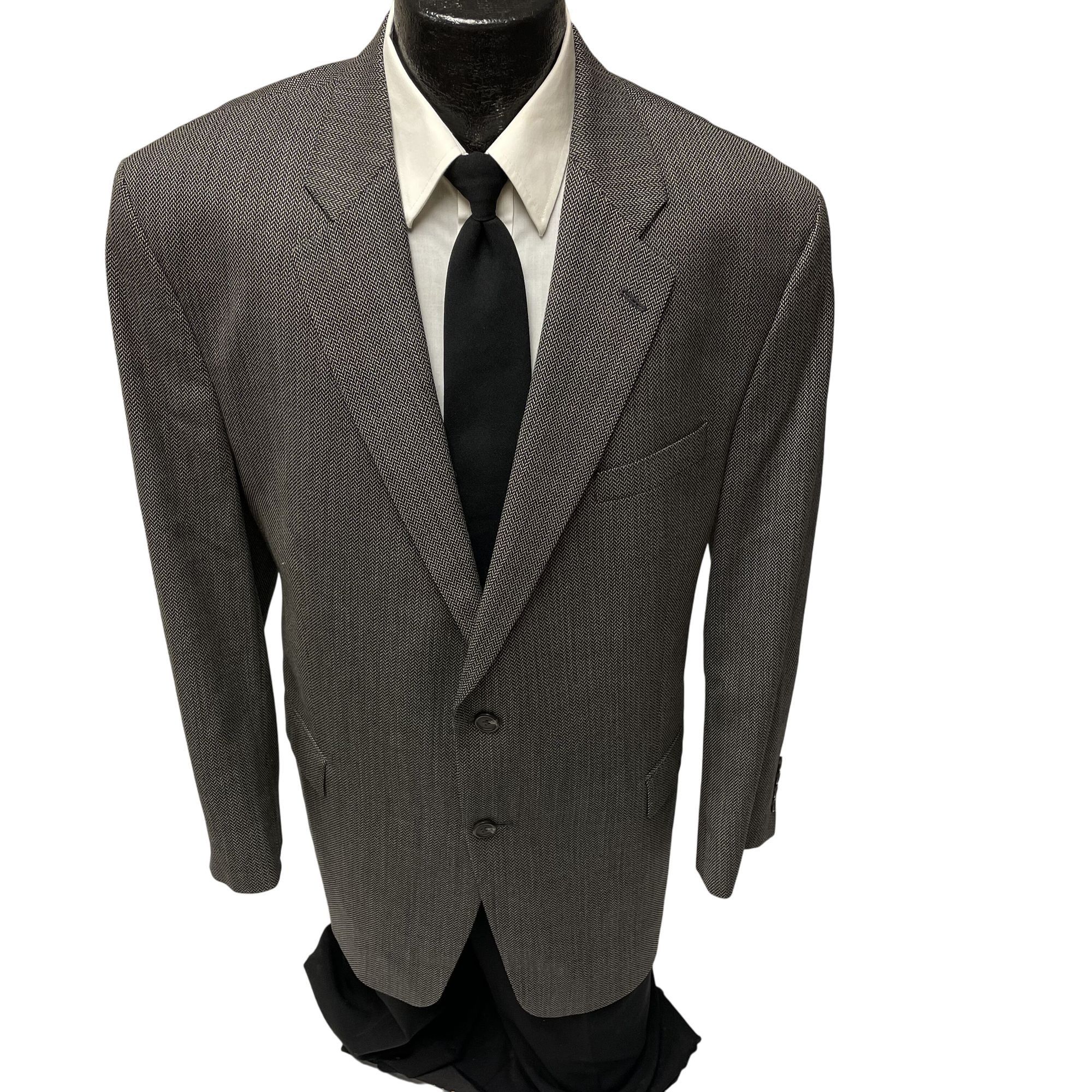 Ralph Lauren Vtg Ralph Lauren Sport Coat HERRINGBONE Wool Blazer Size 48R - 1 Thumbnail