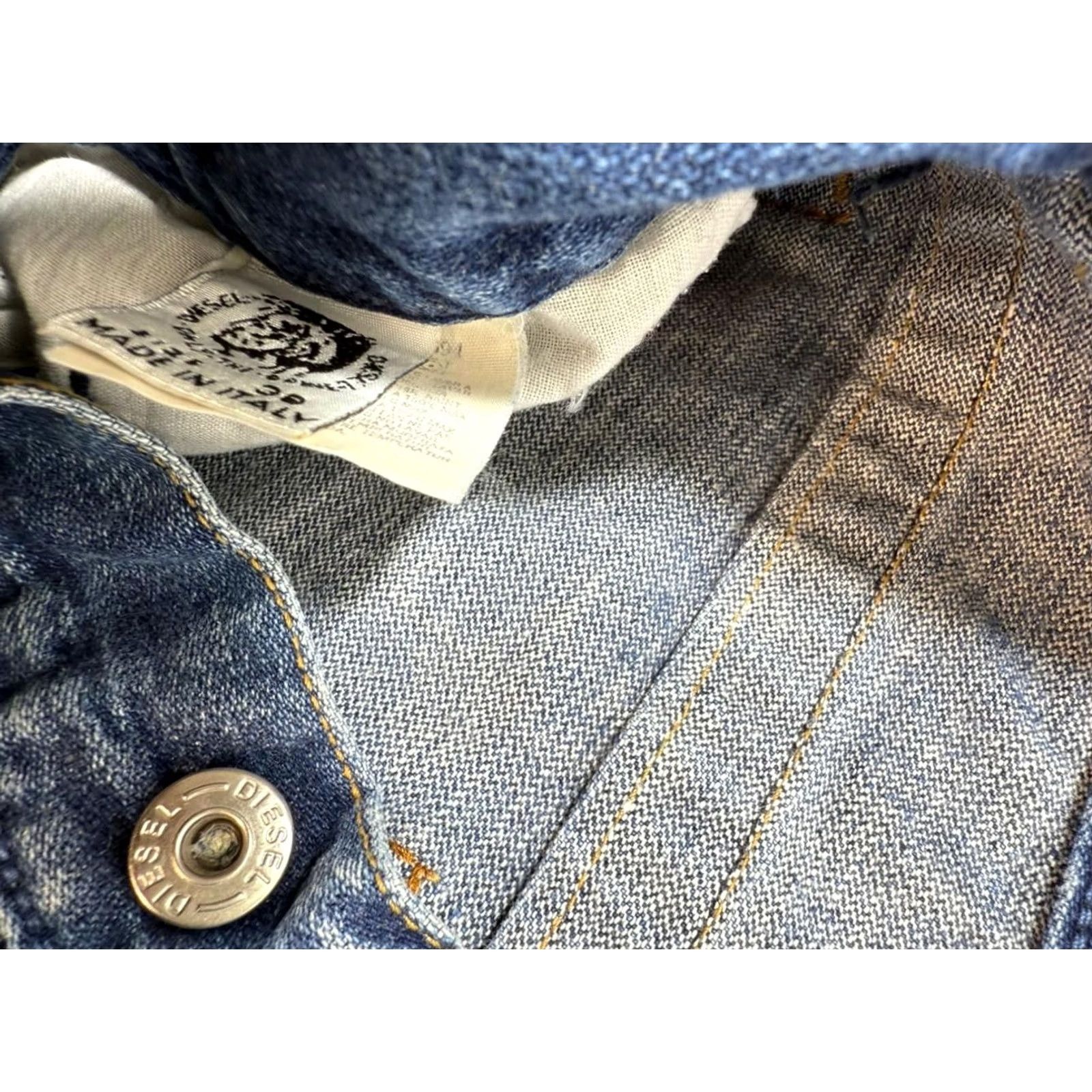 Diesel Diesel Industry Men Blue Denim Jeans Straight Fit Cotton Pants 38 Size US 38 / EU 54 - 6 Thumbnail