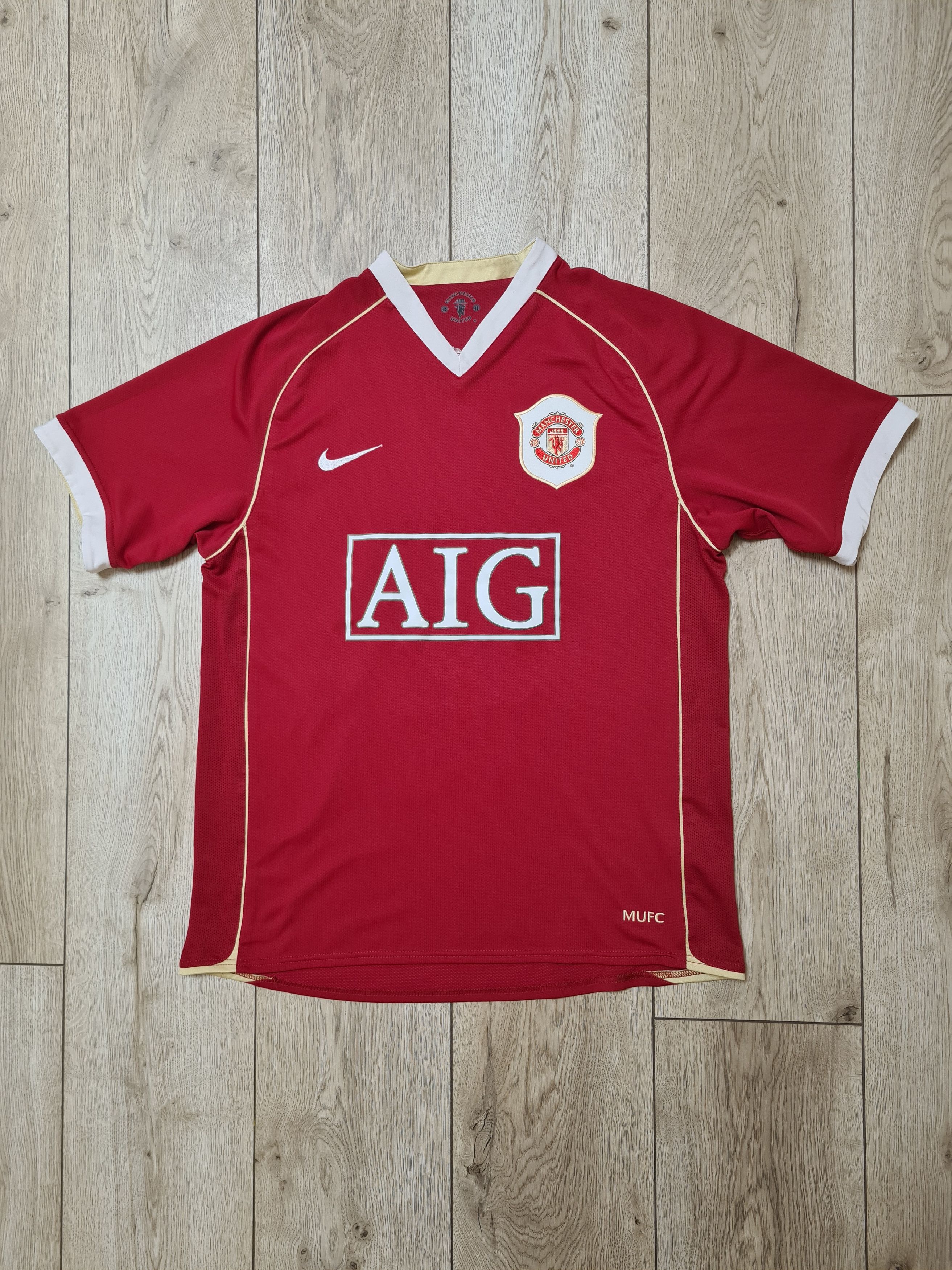 Nike MANCHESTER UNITED 2006 2007 GIGGS FOOTBALL SOCCER JERSEY Size US M / EU 48-50 / 2 - 2 Thumbnail