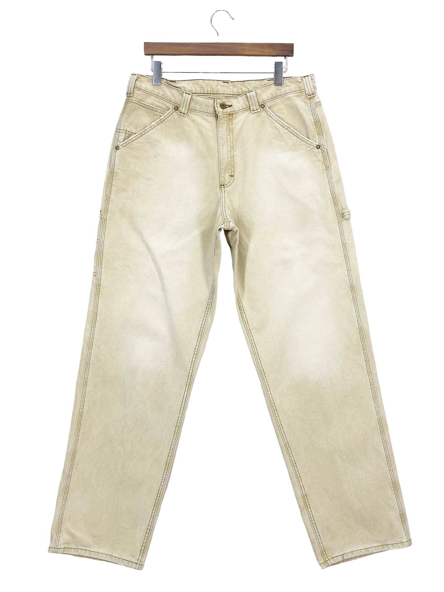 Japanese Brand Vintage Lee Carpenter Light Wash Denim Jeans Size US 35 - 10 Thumbnail