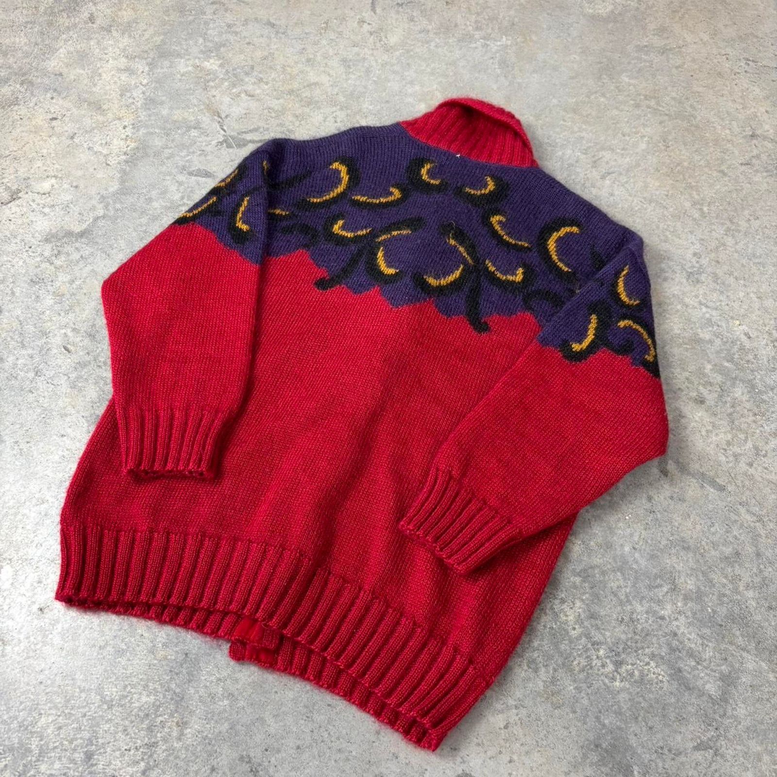 Vintage 90s Mohair Wool Whimsygoth Cardigan Size L / US 10 / IT 46 - 5 Thumbnail