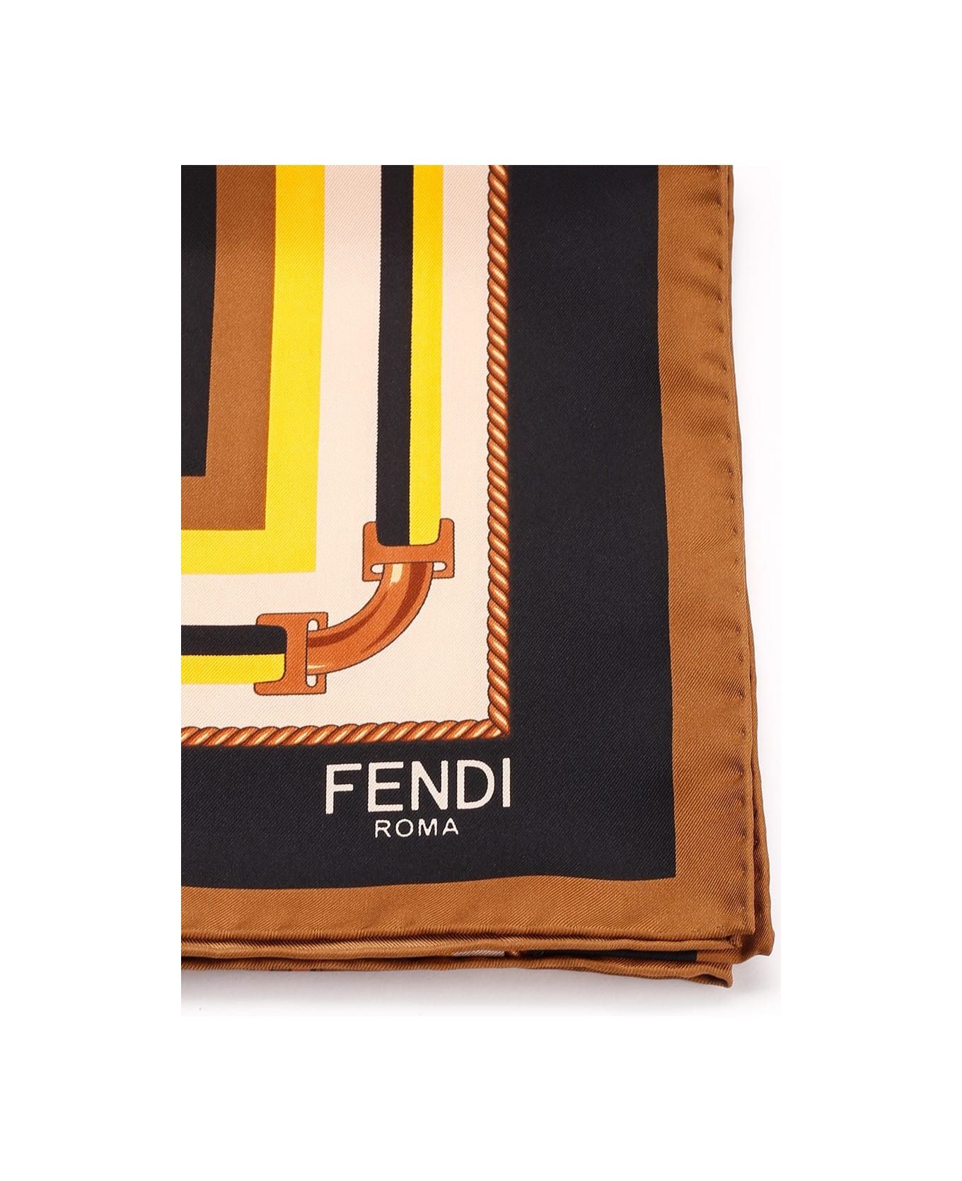Fendi o1s1wg111025 Size: OS / Baguette Silk Scarf in Multicolor Size ONE SIZE - 1 Thumbnail