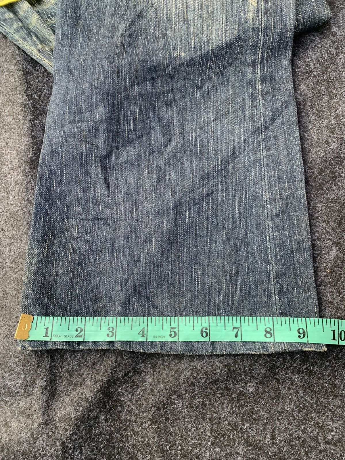 Edwin 👖RARE EDWIN BLUE TRIP – HEAVY WORN & CRAZY PATINA Size US 32 / EU 48 - 10 Thumbnail