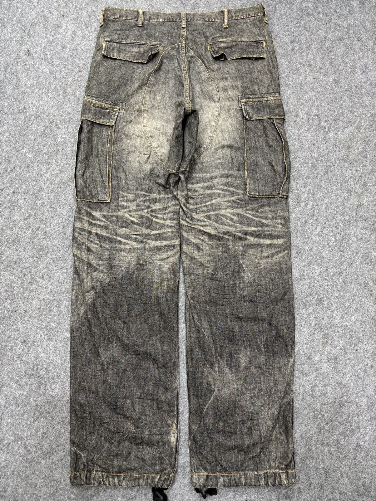 Swagger 💥Baggy💥Vintage Swagger Double Knee Light Denim F624 Size US 35 - 18 Thumbnail