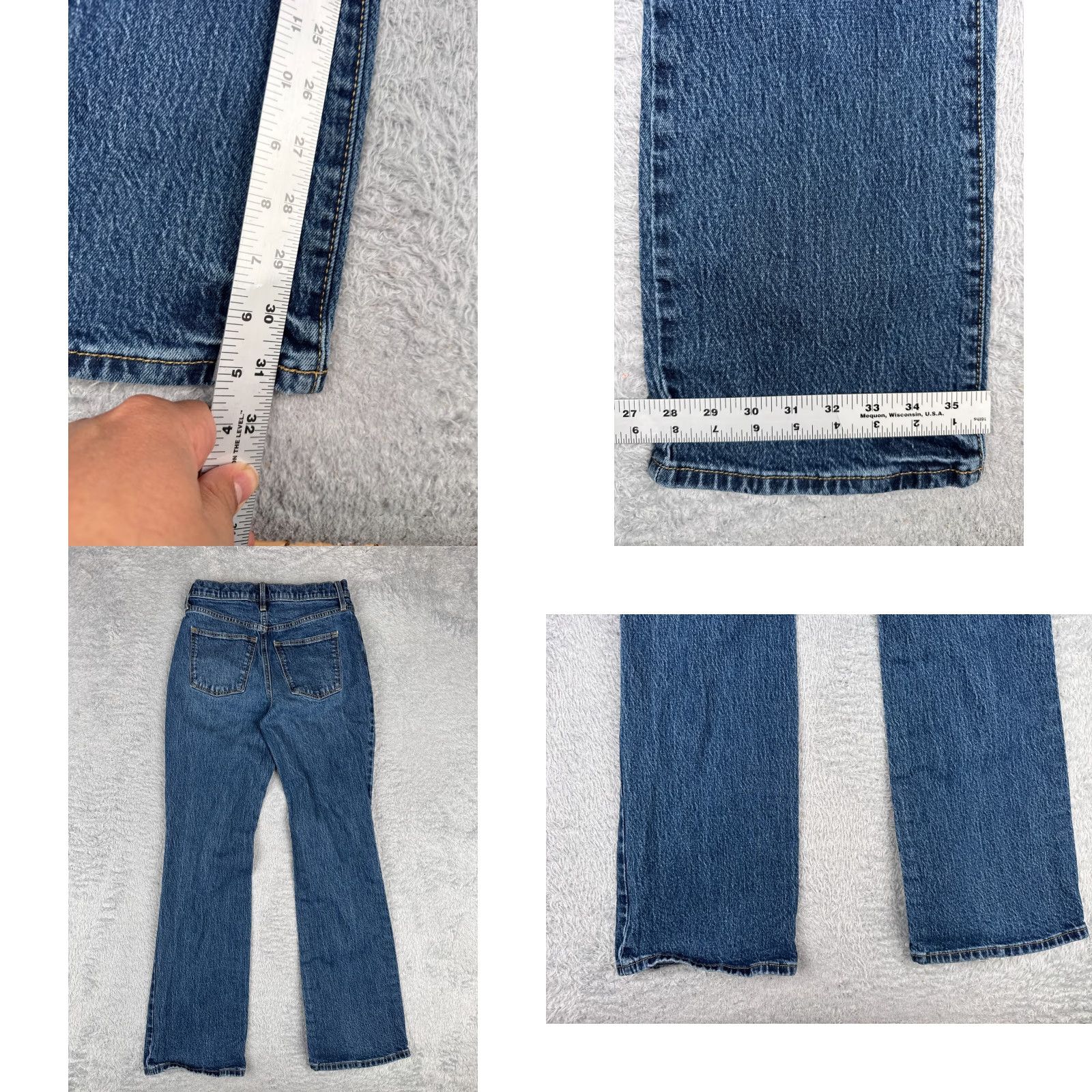 Vintage Universal Thread Jeans Women 2 Blue Denim Bootcut High Rise Cotton Blend 28x31 Womens Size 26" / US 2 / IT 38 - 9 Thumbnail