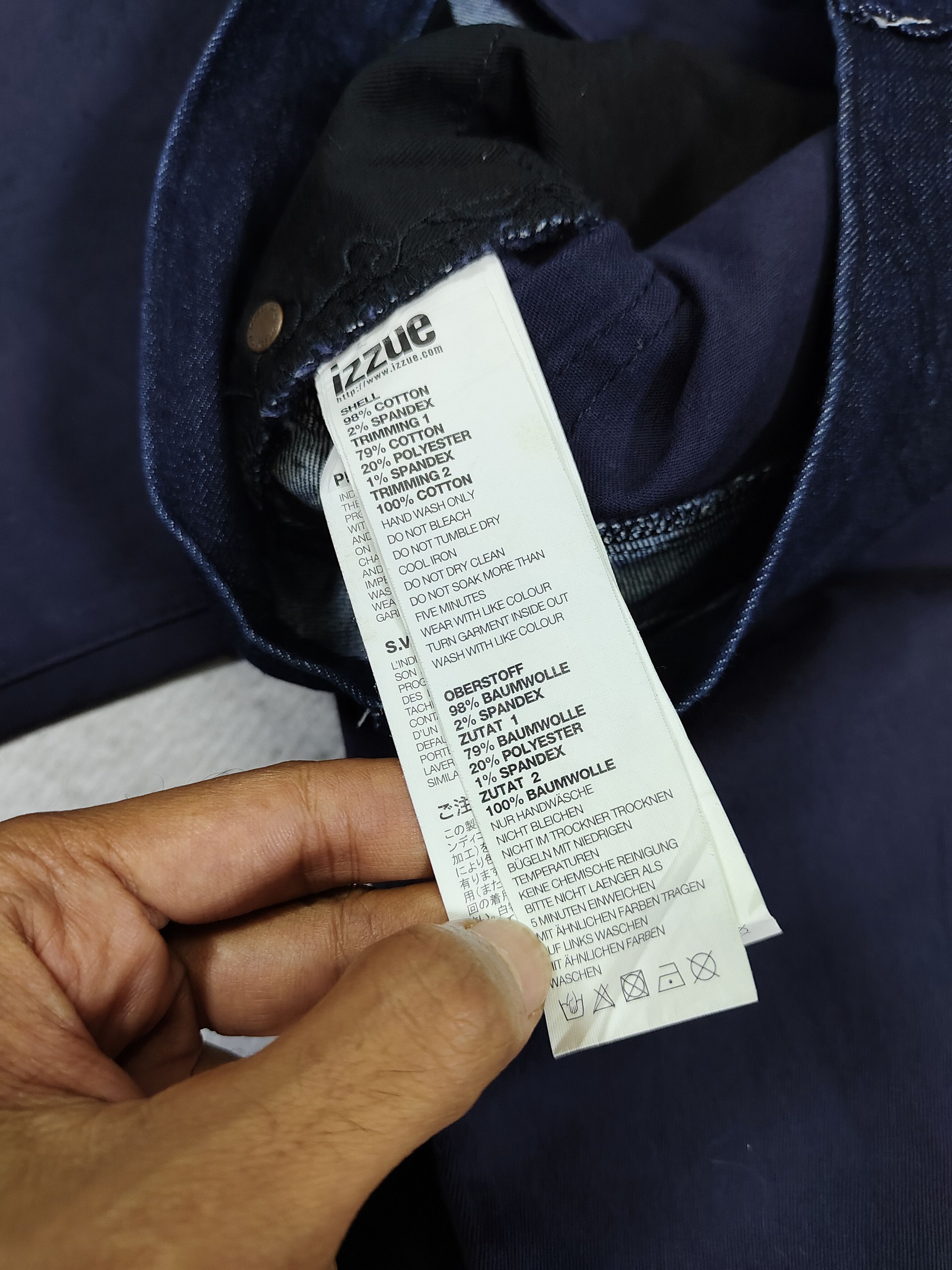 izzue Izzue- Minimalist Urbanwear Hybrid Panel Denim Pants Size US 36 / EU 52 - 9 Thumbnail