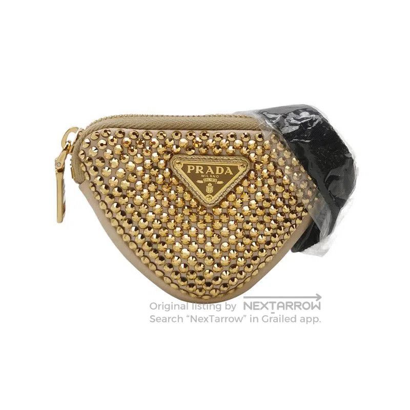 Prada Prada Crystal-Embellished Triangle Dog Leash. Size ONE SIZE - 1 Thumbnail