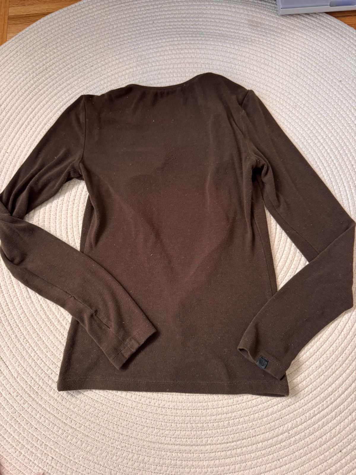 Other Rarely alike Brown long sleeve zip up top Size S / US 4 / IT 40 - 6 Thumbnail