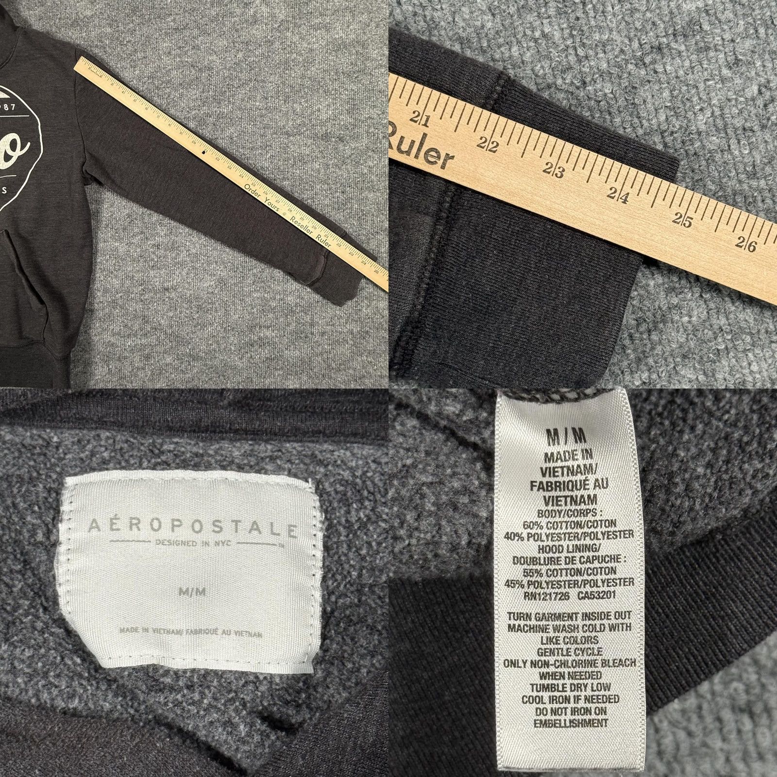 Aeropostale Aeropostale Hoodie Mens Medium Pullover NYC 1987 Quality Goods Sweatshirt Retro Size US M / EU 48-50 / 2 - 8 Thumbnail