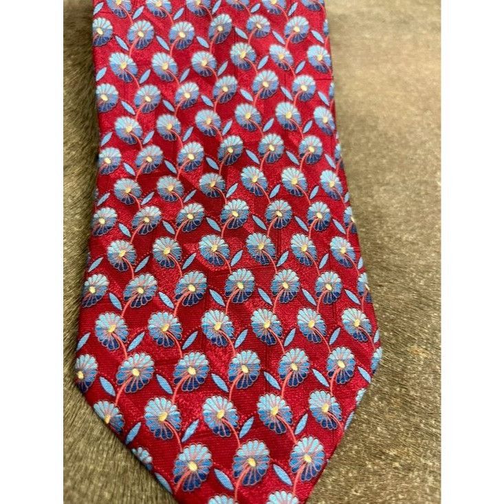 Ermenegildo Zegna Ermenegildo Zegna Daisies Silk Tie Floral Made in Italy Size ONE SIZE - 2 Thumbnail