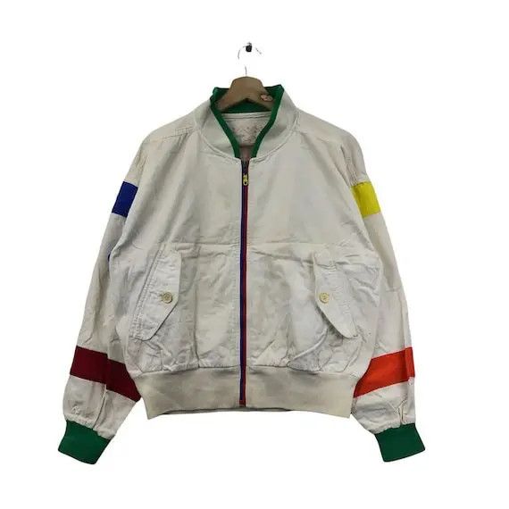 Jean Charles De Castelbajac Vtg 80’ JEAN CHARLES De CASTELBAJAC Tennis Art Jacket Size L / US 10 / IT 46 - 1 Thumbnail