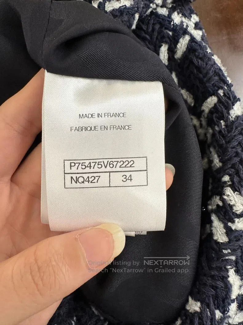 Chanel Chanel 23B blue twill soft tweed four-pocket classic short Size XXS / US 00 / IT 34 - 4 Thumbnail