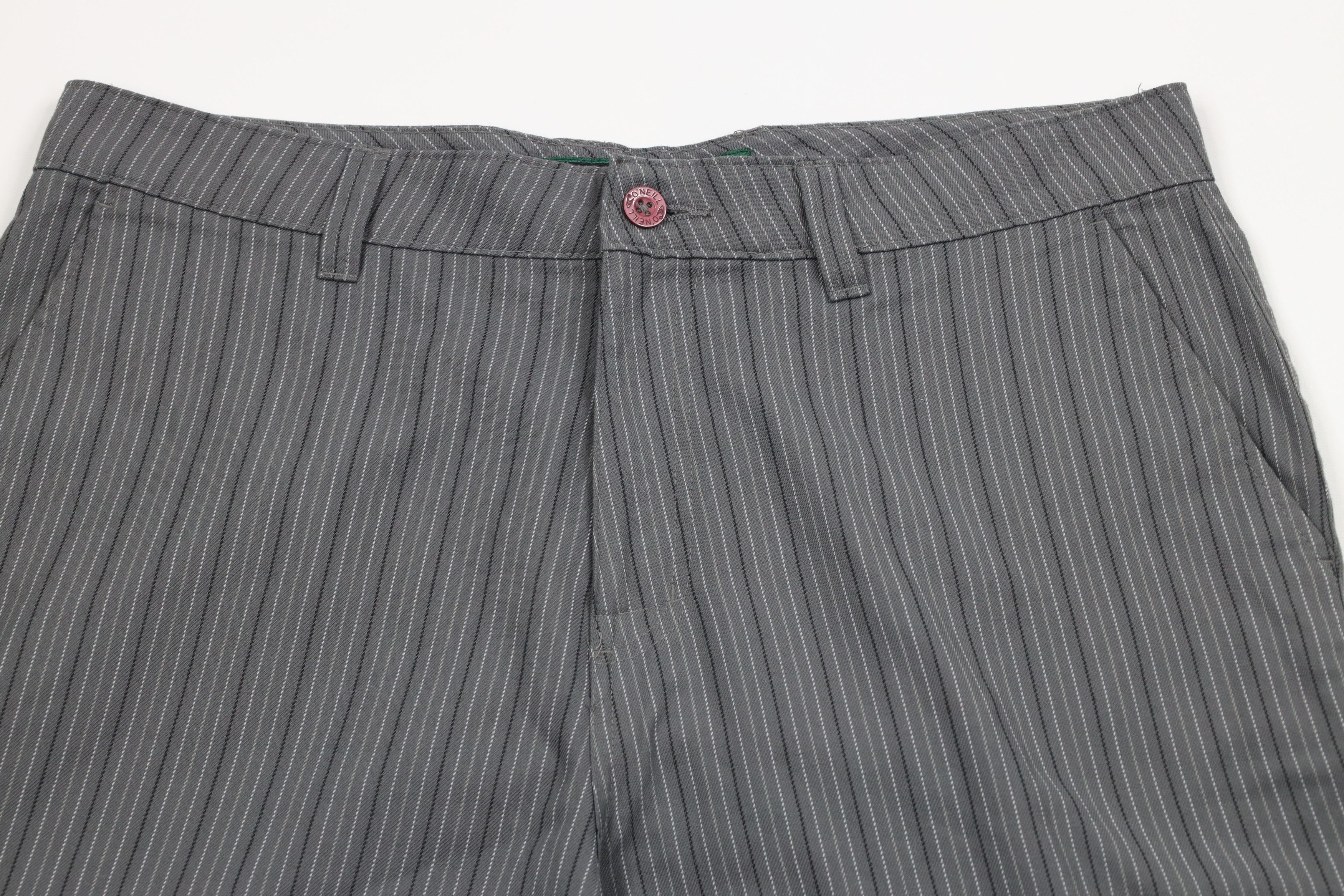 O'Neill × Vintage Vintage O'Neill Surfing Faded Striped Baggy Fit Shorts Gray Size US 36 / EU 52 - 2 Thumbnail