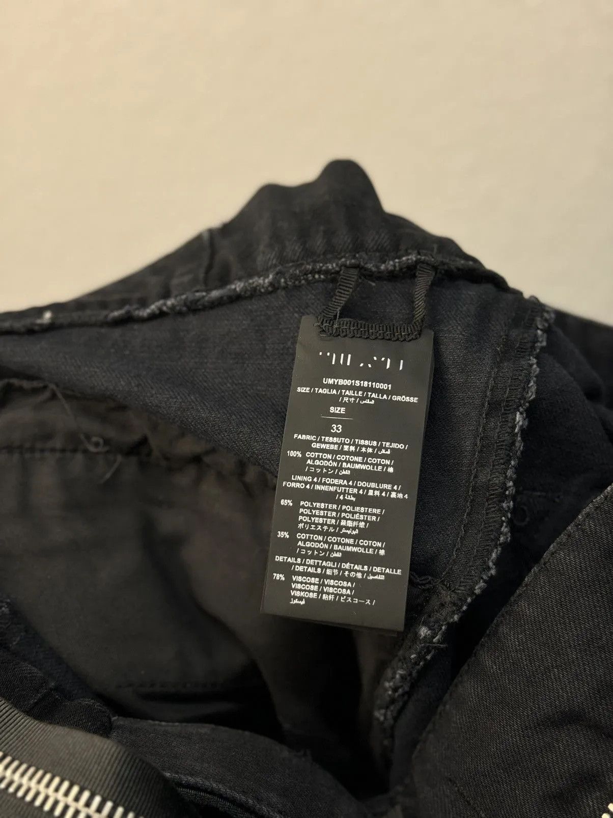 Rick Owens BEN TAVERNITI UNRAVEL PROJECT VINTAGE RICK OWENS MOTTO Size US 33 - 23 Thumbnail