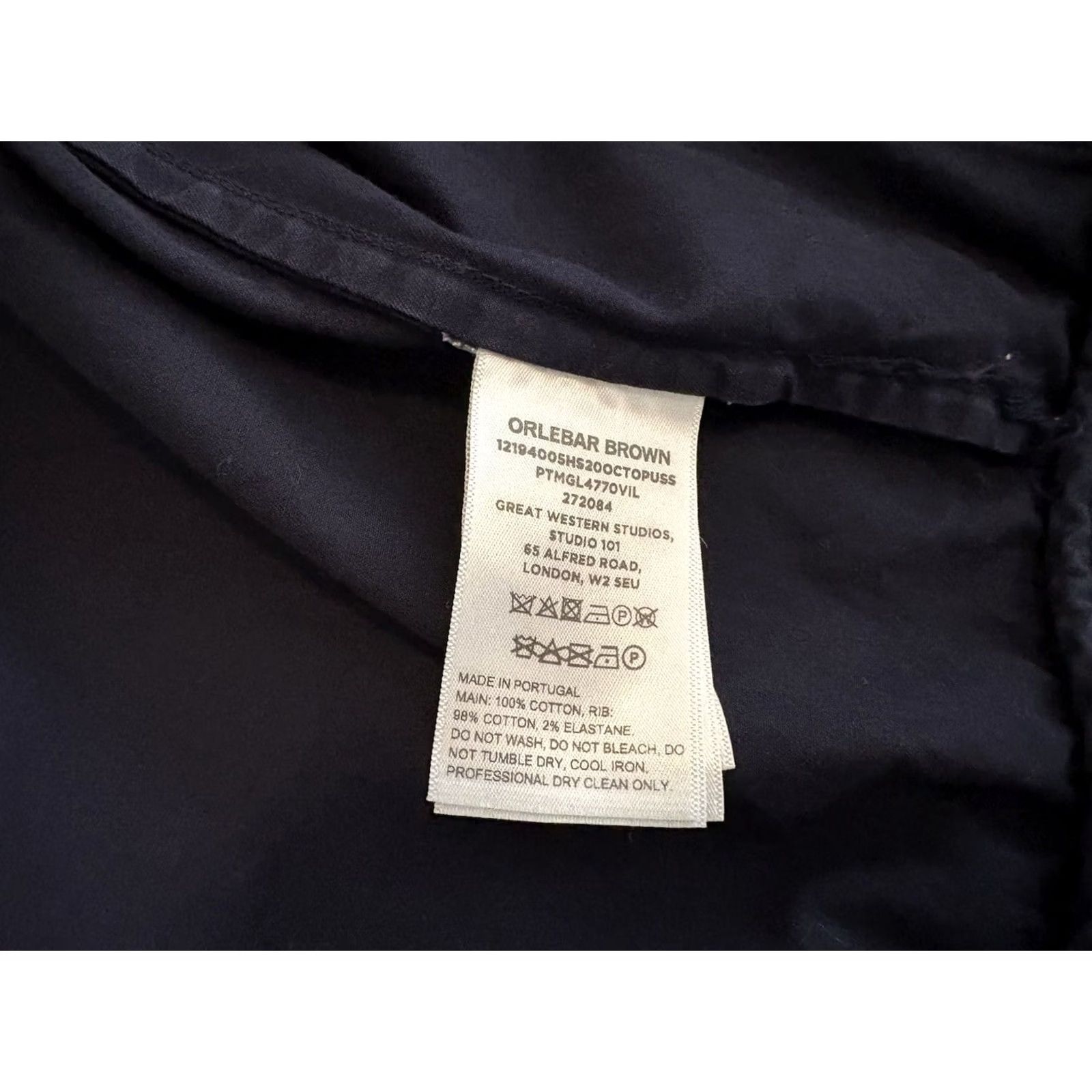 Orlebar Brown Orlebar Brown Jacket Navy Blue Full Zip 007 James Bond S Men Canvas Zip Navy Blue Small Size US S / EU 44-46 / 1 - 4 Thumbnail