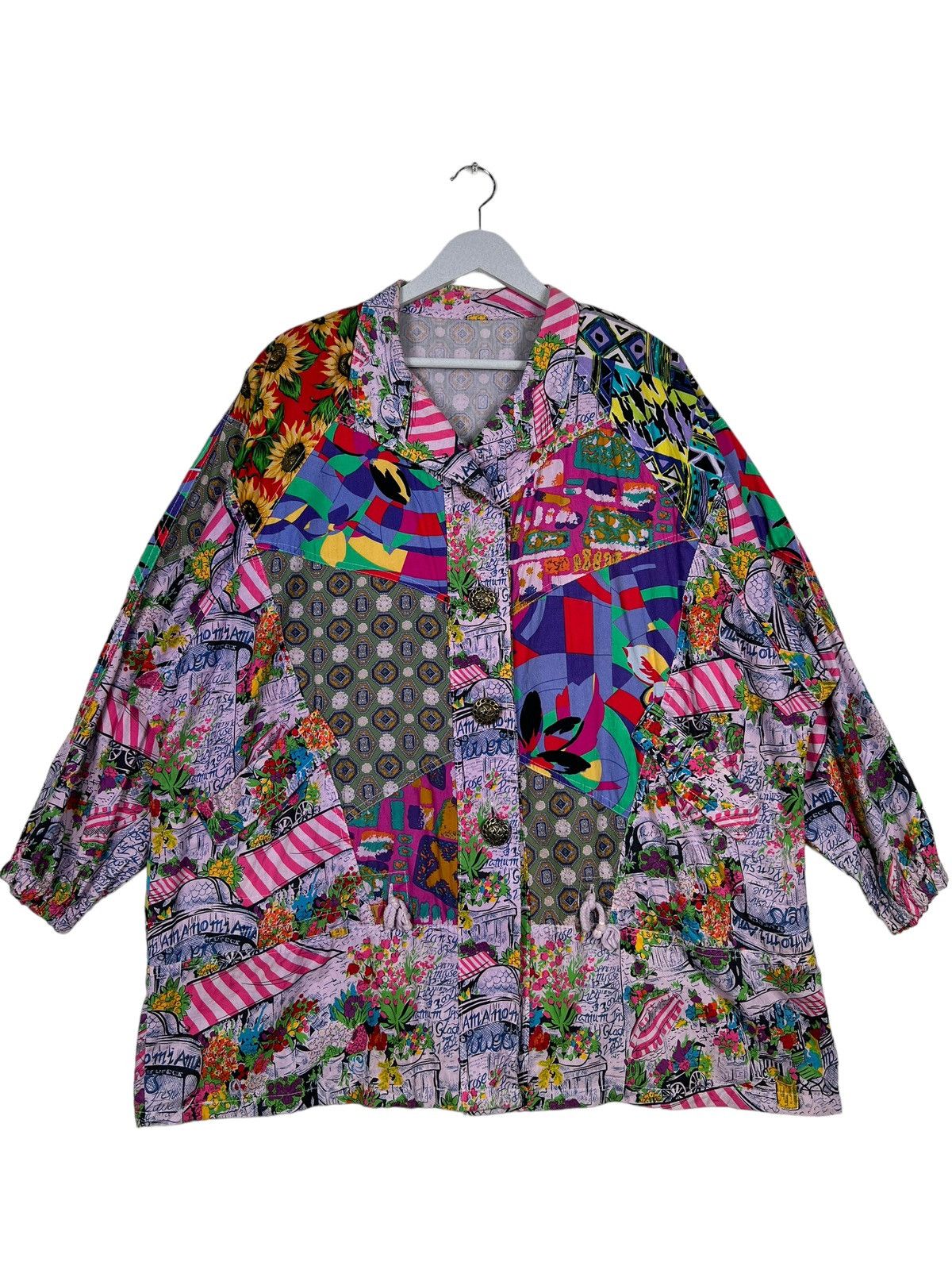 Japanese Brand 🔥 VINTAGE JAPANESE HARAJUKU STYLE PATCWORK JACKET Size US M / EU 48-50 / 2 - 1 Thumbnail