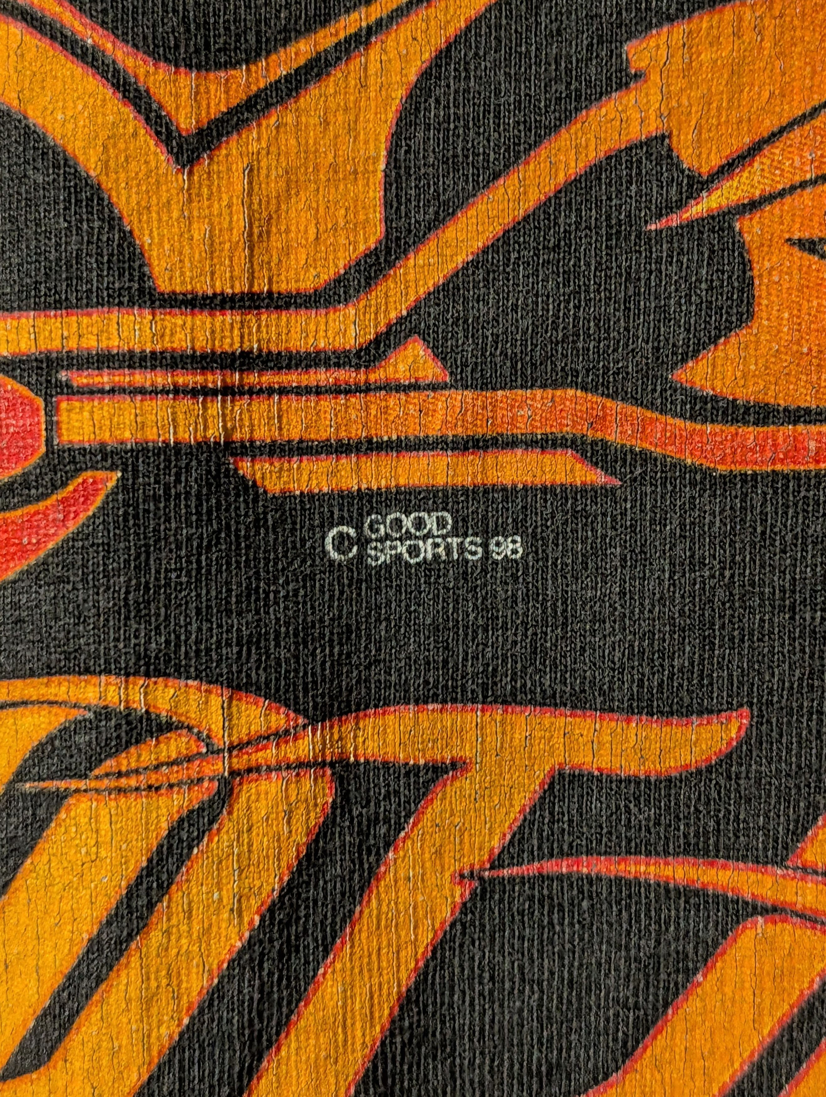 Harley Davidson Vintage 1998 Hot Ride Harley Davidson Flames Long-Sleeve Size US XL / EU 56 / 4 - 3 Thumbnail