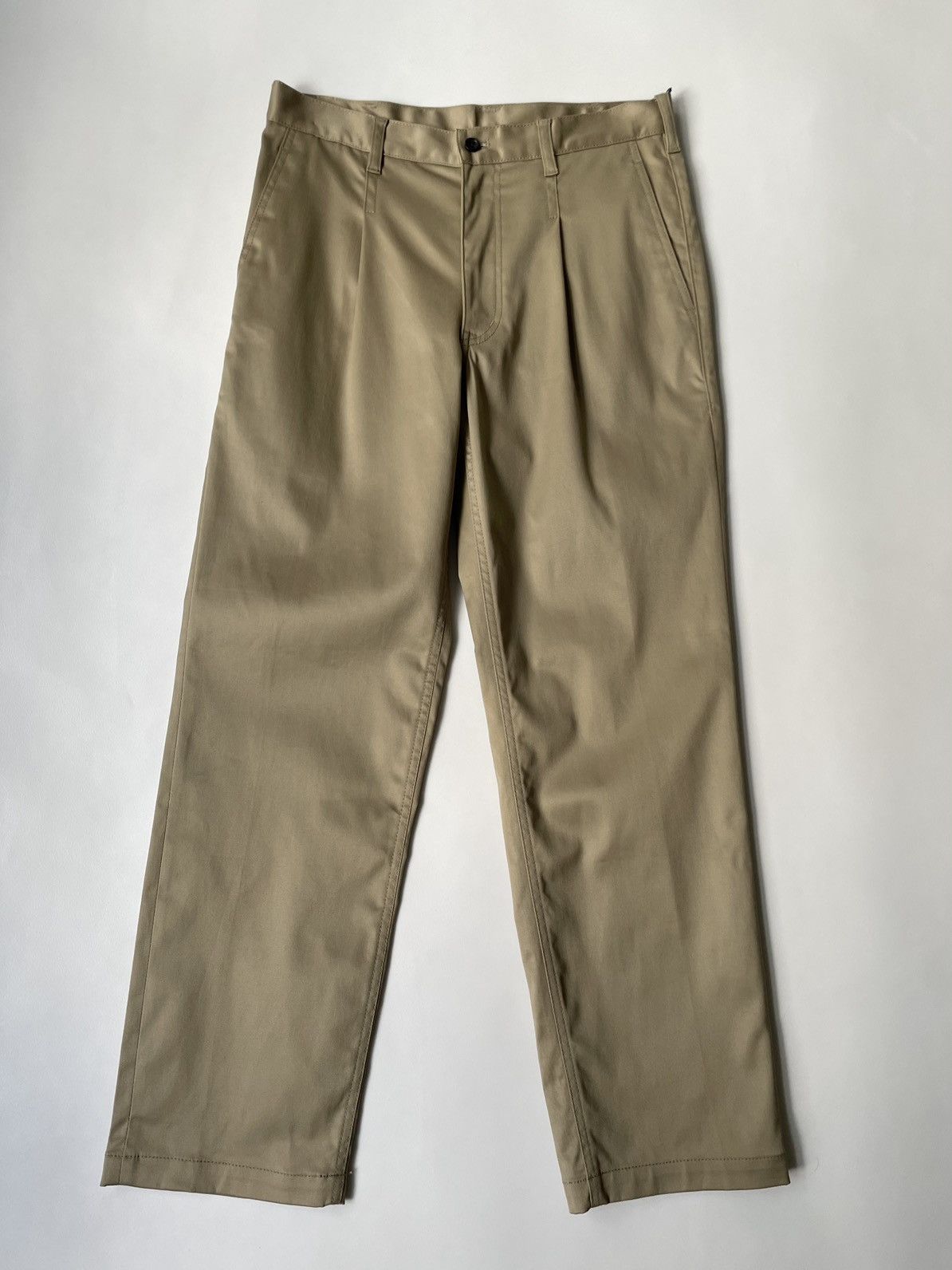 image of Comme Des Garcons x Comme Des Garcons Homme Deux A/w 10 Beige Pleated Trousers, Men's (Size 32)