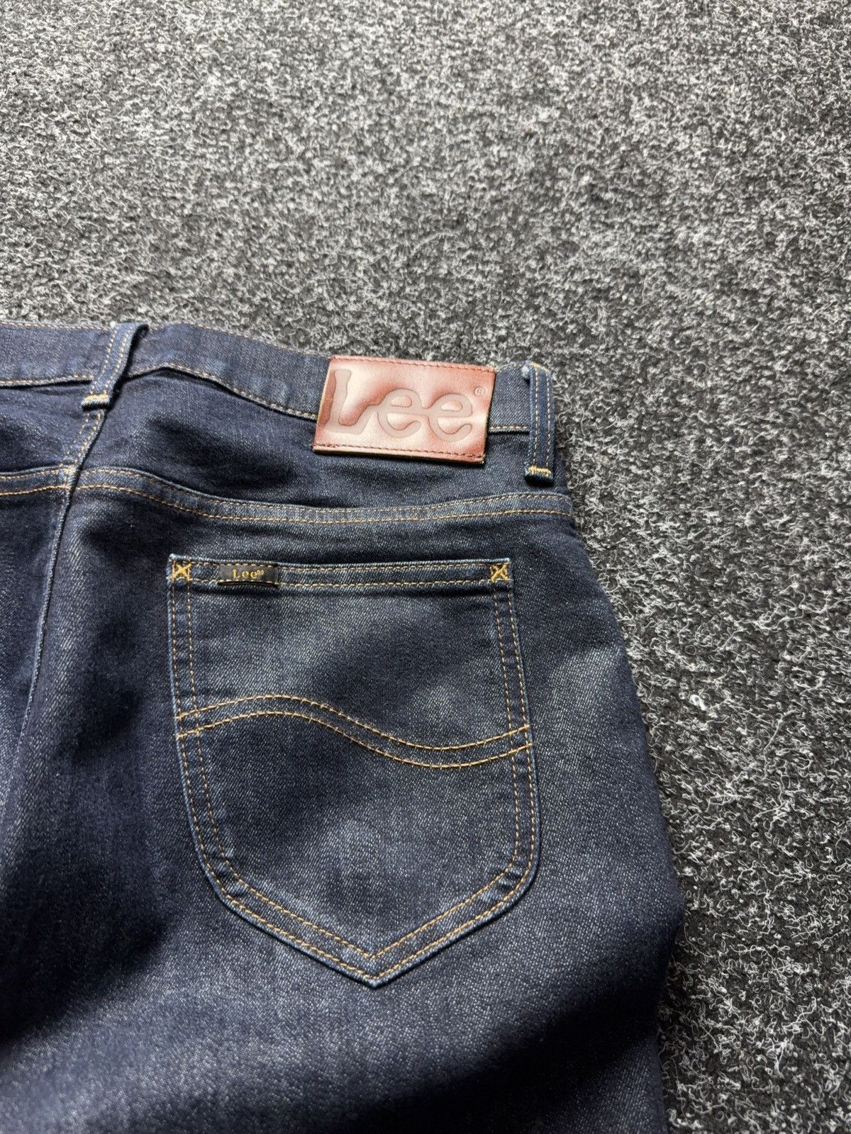 Lee 00s Y2K Western Lee Rider Skinny Fit Jeans Dark Wash Size US 30 / EU 46 - 17 Thumbnail